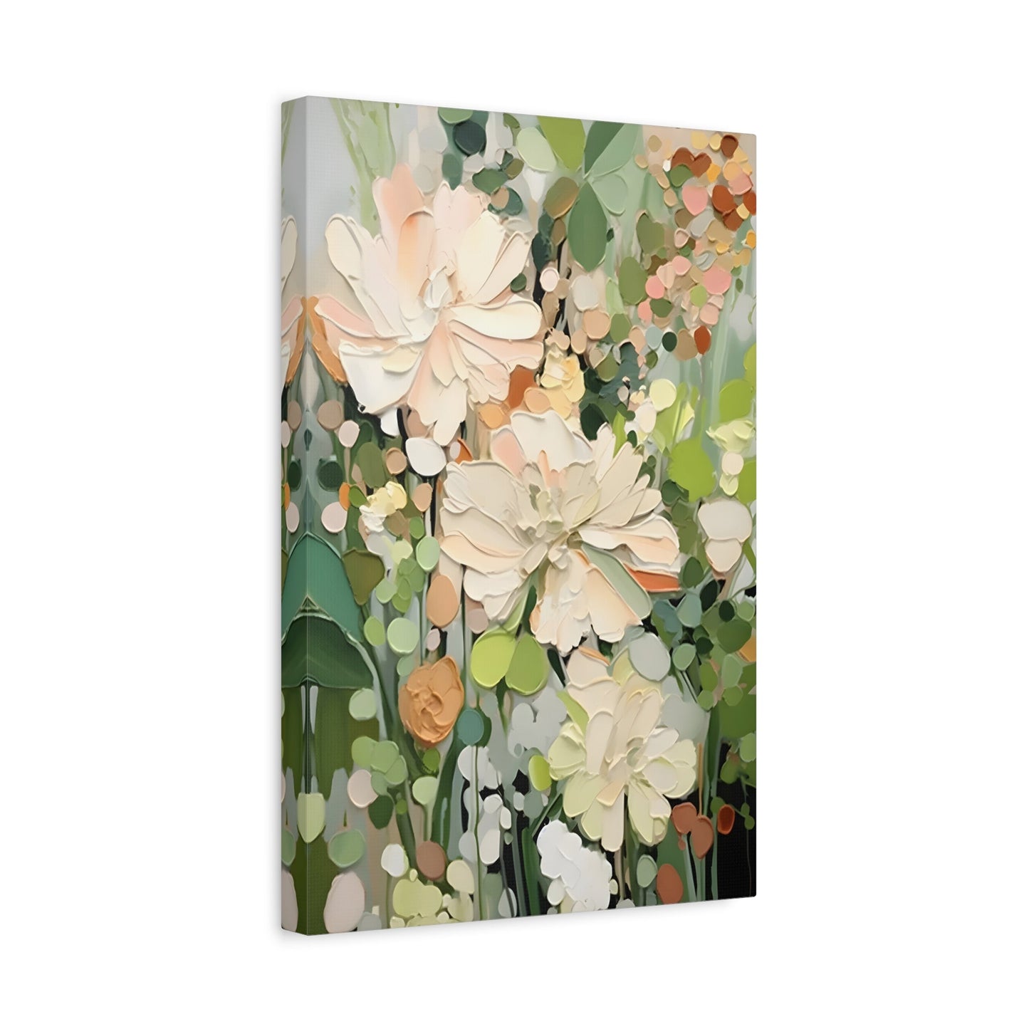 Floral Canvas Art - Vibrant Abstract Flower Design for Home Decor