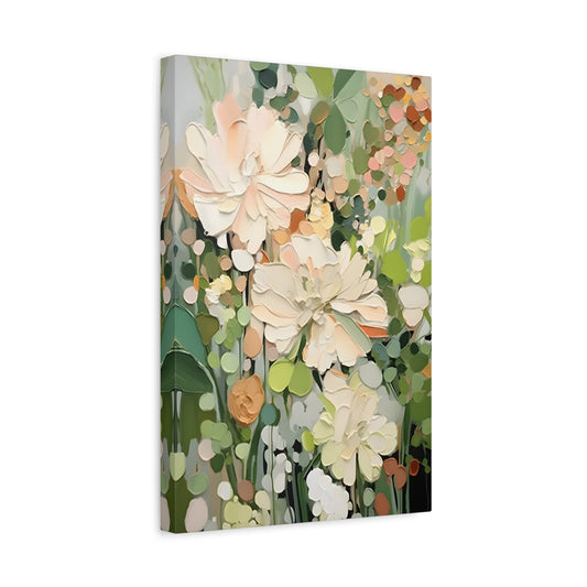 Floral Canvas Art - Vibrant Abstract Flower Design for Home Decor