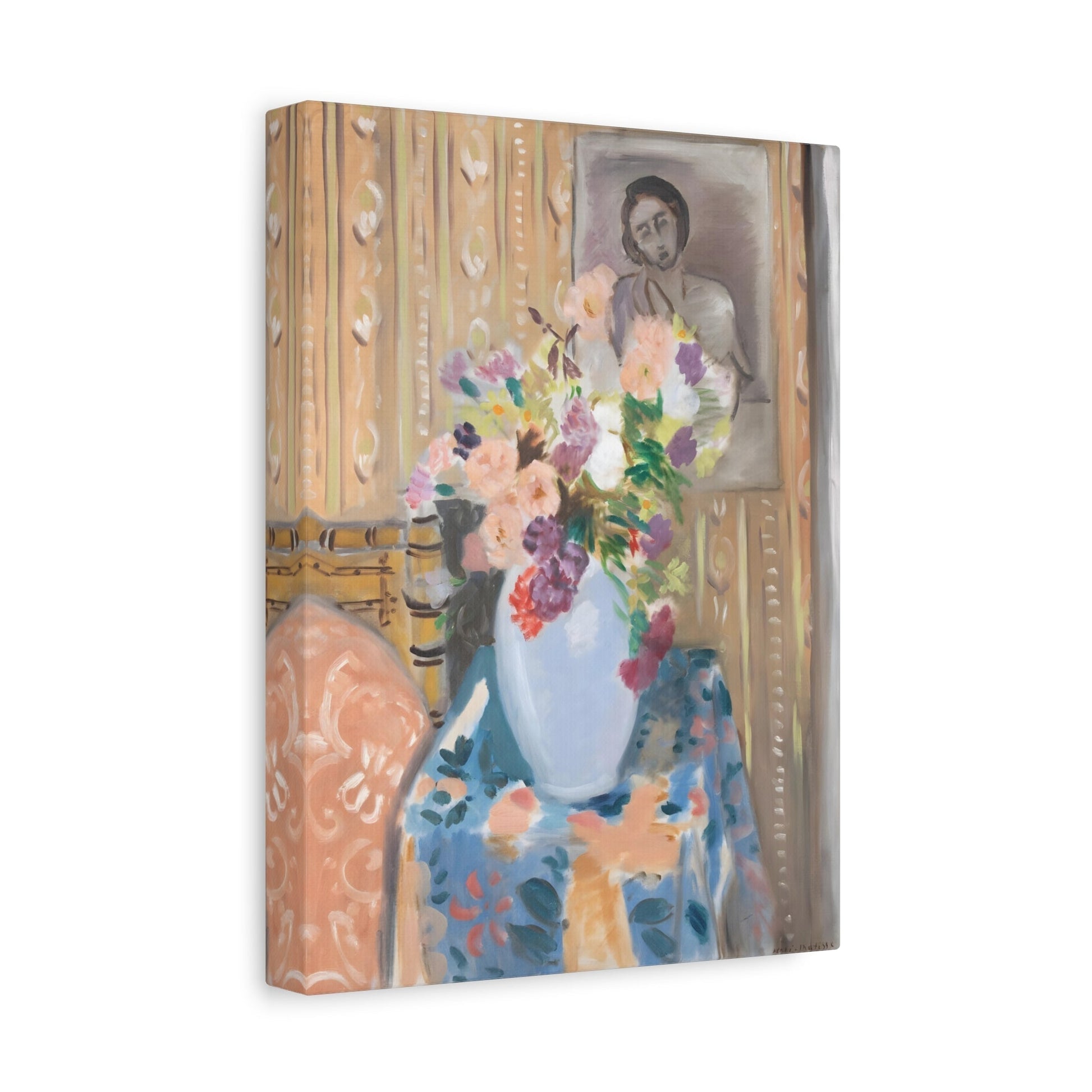 Floral Canvas Wall Art Print - Flowers Framed Matisse Artwork