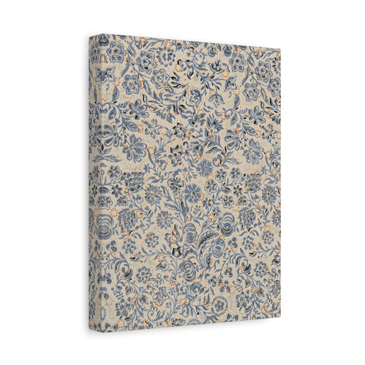 Floral Vintage Botanical Canvas Wall Art – Elegant Living Room Decor