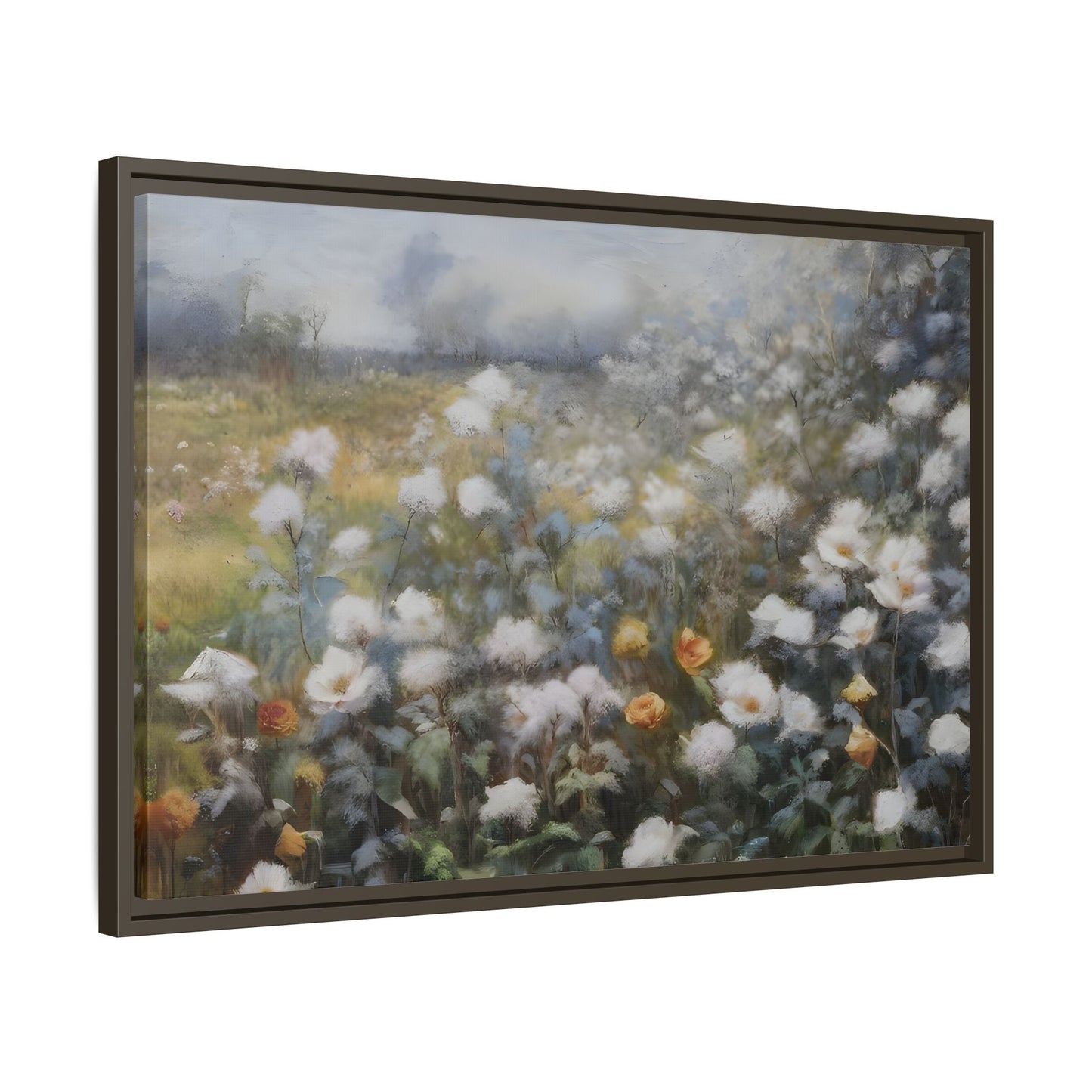 Floral Wall Art Canvas Print, Nature Framed Large Gallery Wall Art