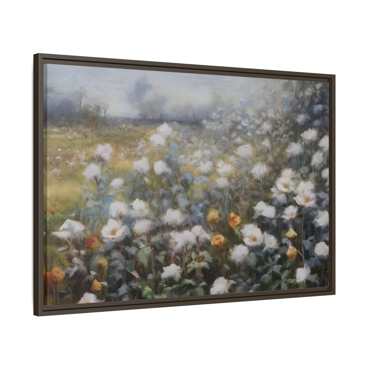 Floral Wall Art Canvas Print, Nature Framed Large Gallery Wall Art