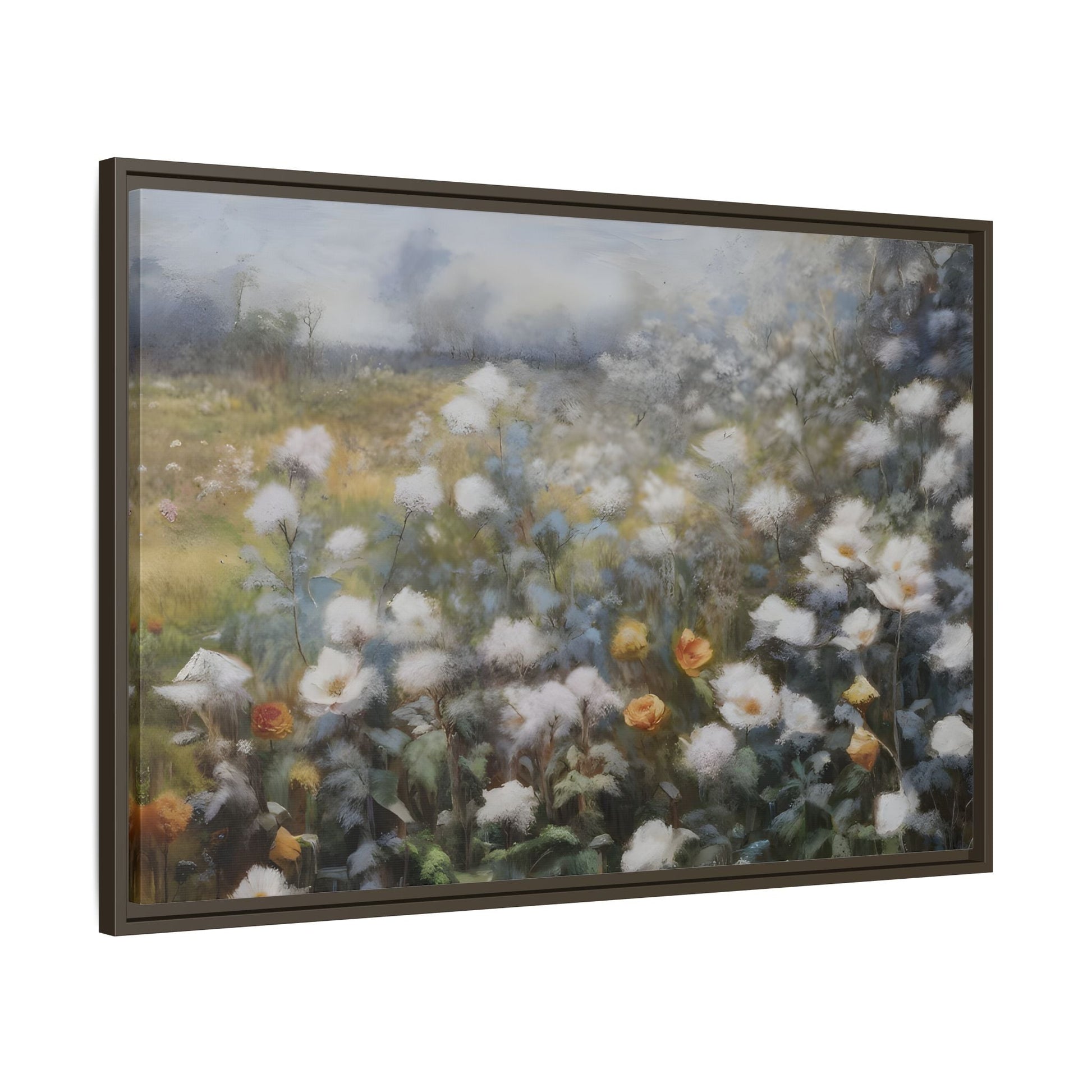 Floral Wall Art Canvas Print, Nature Framed Large Gallery Wall Art