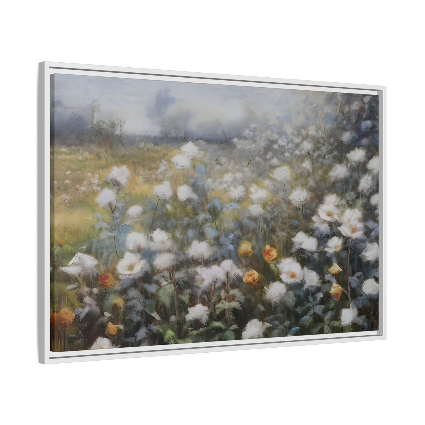 Floral Wall Art Canvas Print, Nature Framed Large Gallery Wall Art