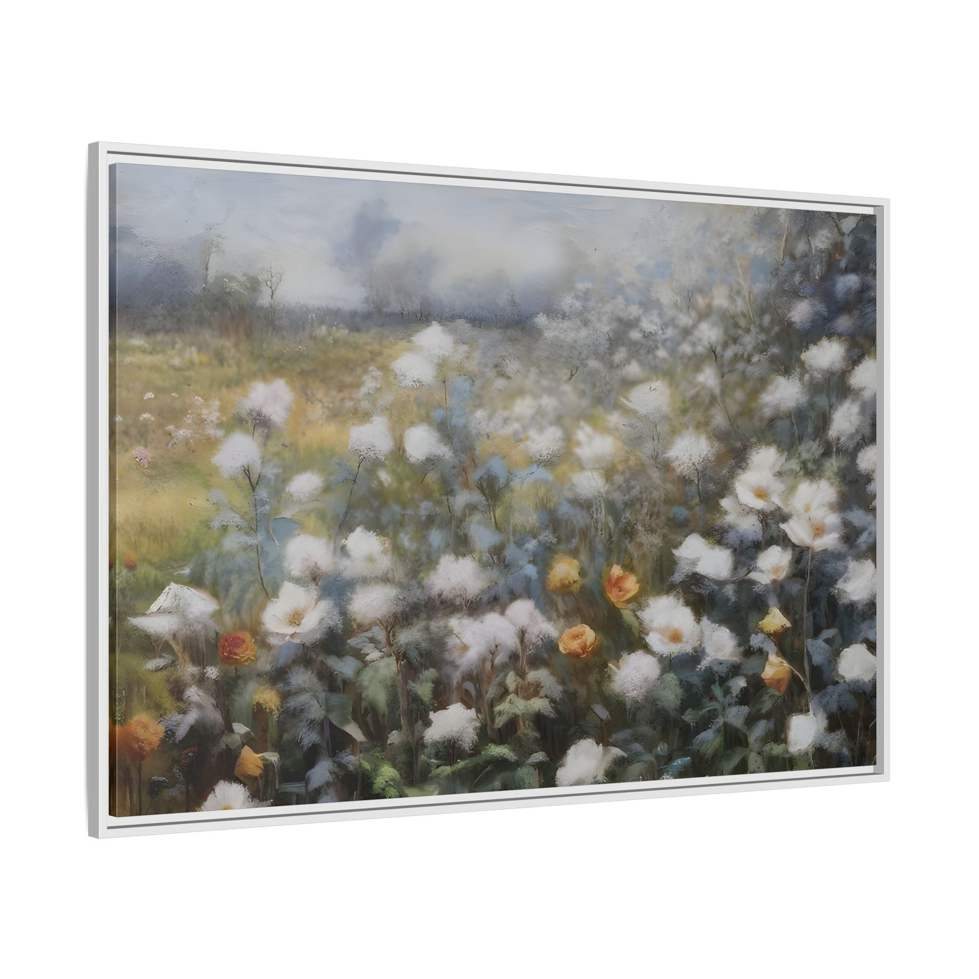 Floral Wall Art Canvas Print, Nature Framed Large Gallery Wall Art