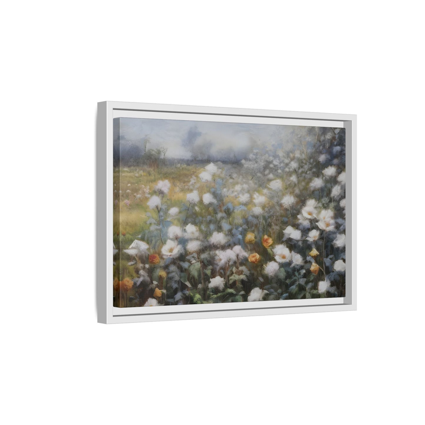 Floral Wall Art Canvas Print, Nature Framed Large Gallery Wall Art