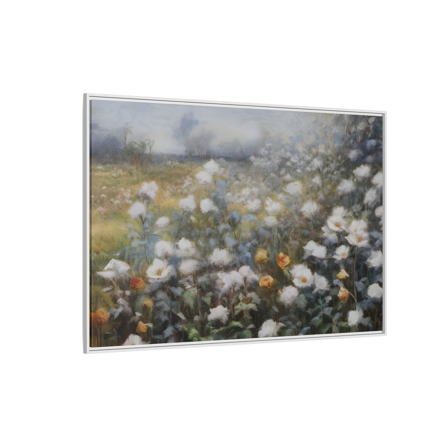 Floral Wall Art Canvas Print, Nature Framed Large Gallery Wall Art