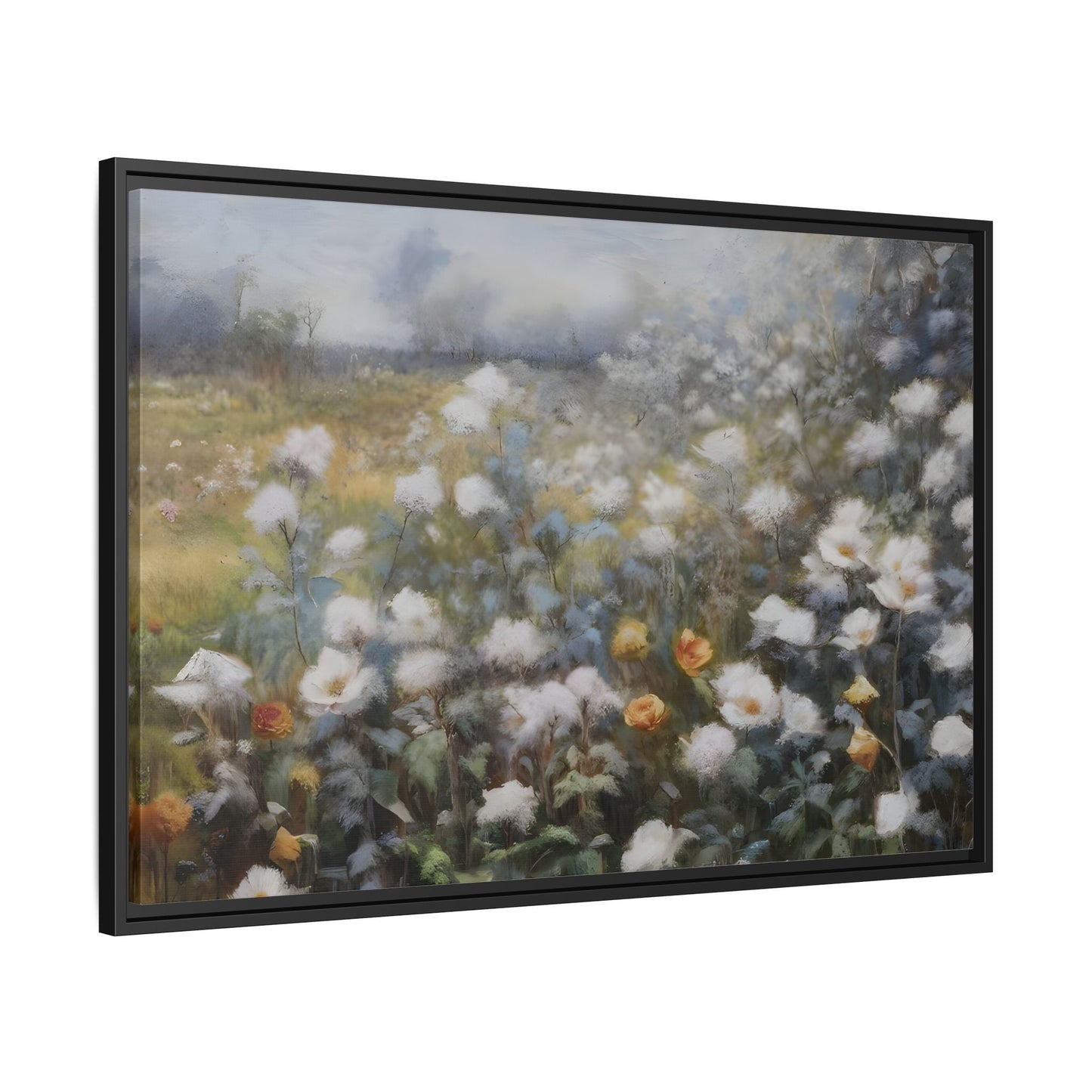 Floral Wall Art Canvas Print, Nature Framed Large Gallery Wall Art