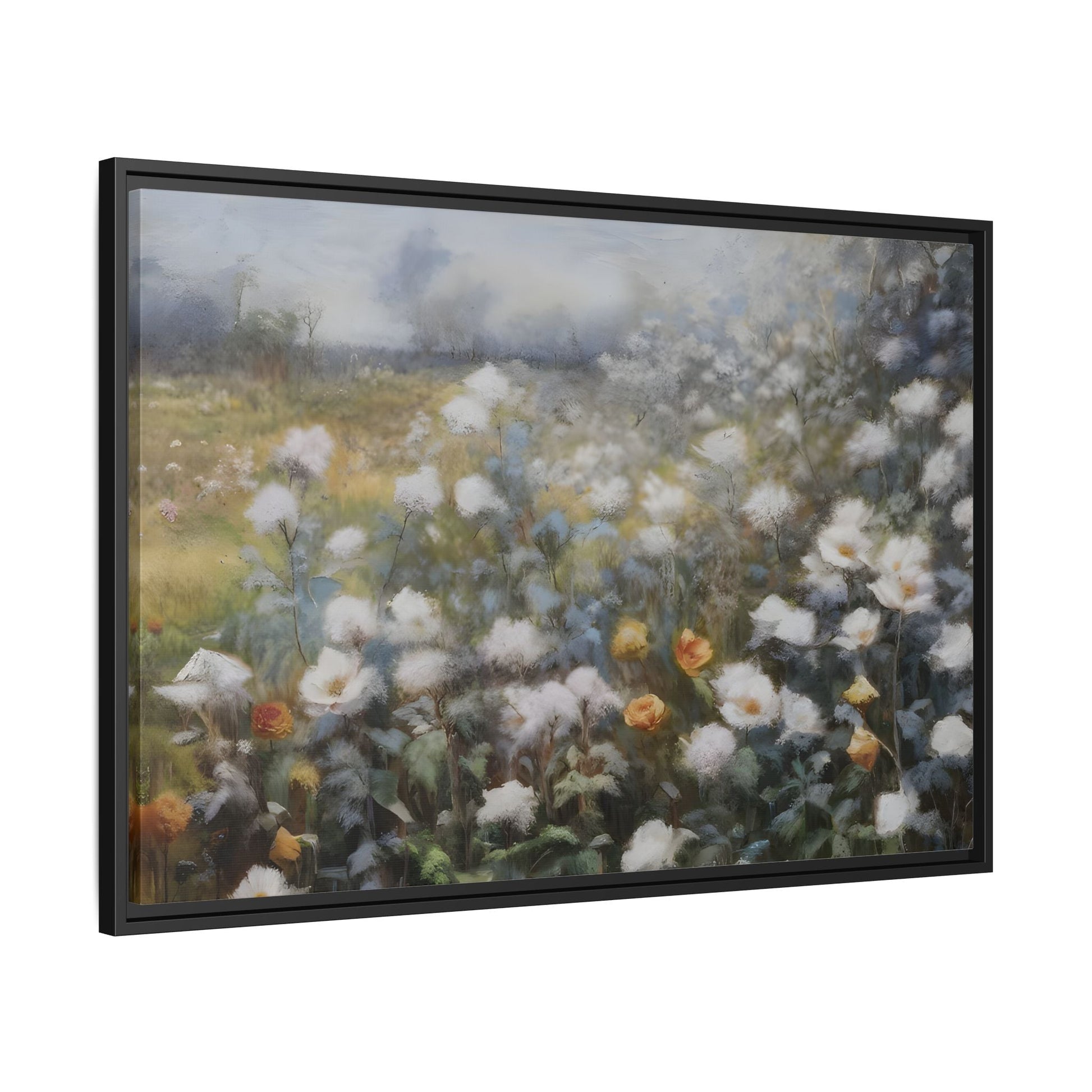 Floral Wall Art Canvas Print, Nature Framed Large Gallery Wall Art