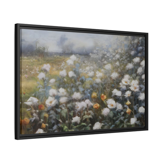 Floral Wall Art Canvas Print, Nature Framed Large Gallery Wall Art