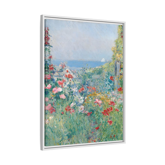 Flowers on Canvas Wall Art - Colorful Floral Landscape Print