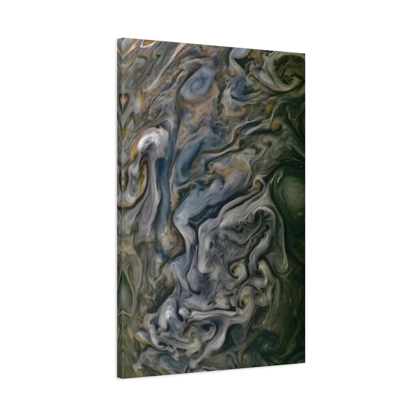 Framed Canvas Wall Art Abstract Natural Print - Jupiter Texture Colorful NASA Space