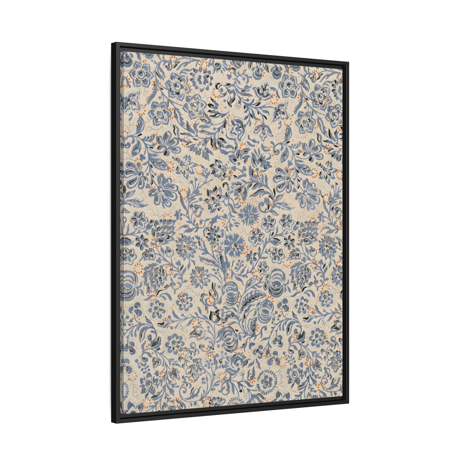 Framed Floral Canvas Art - Modern Botanical Wall Decor