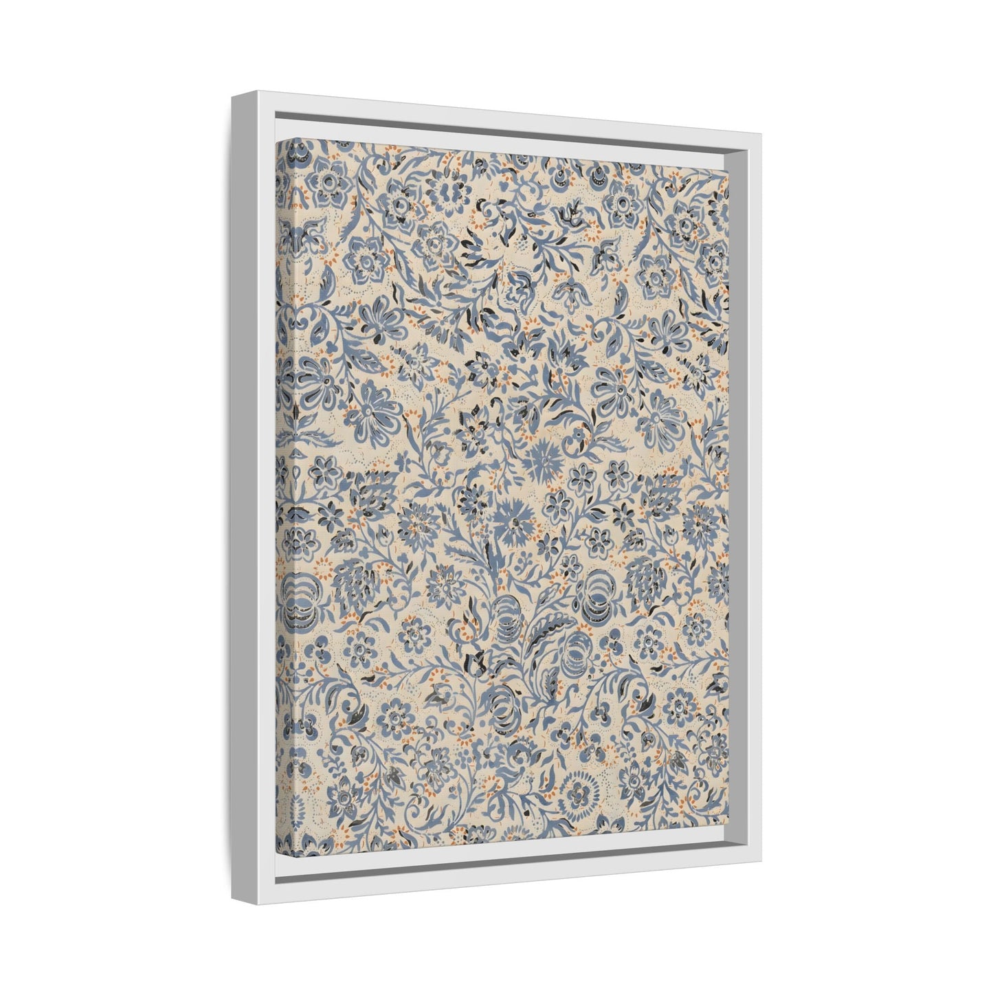 Framed Floral Canvas Art - Modern Botanical Wall Decor