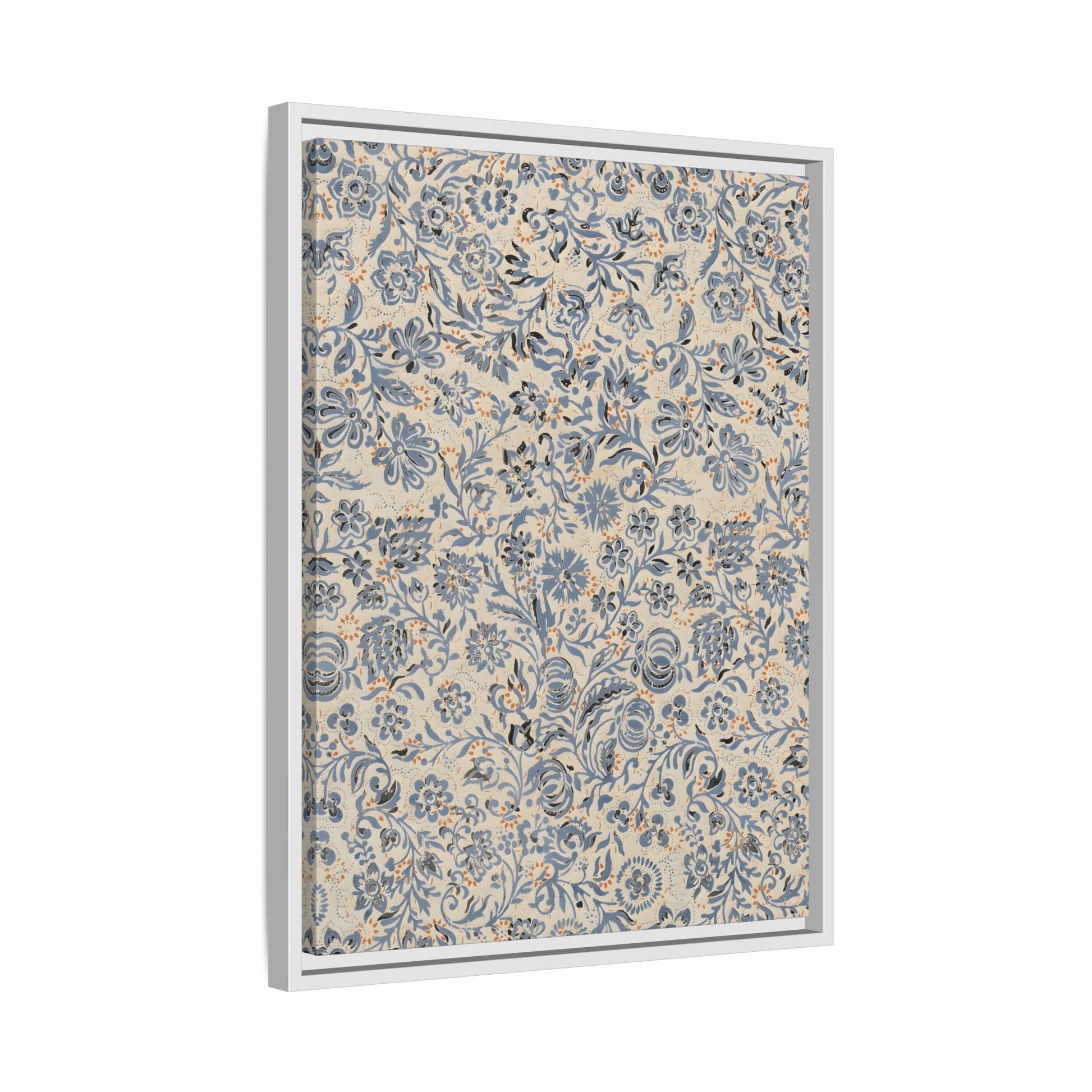 Framed Floral Canvas Art - Modern Botanical Wall Decor