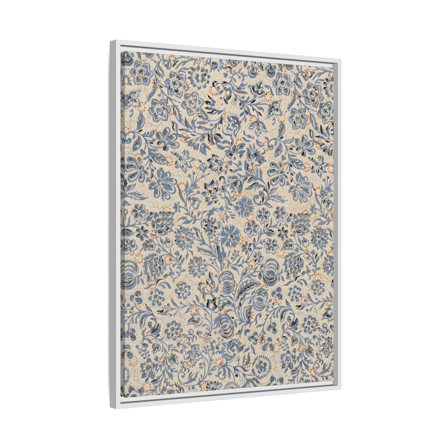 Framed Floral Canvas Art - Modern Botanical Wall Decor