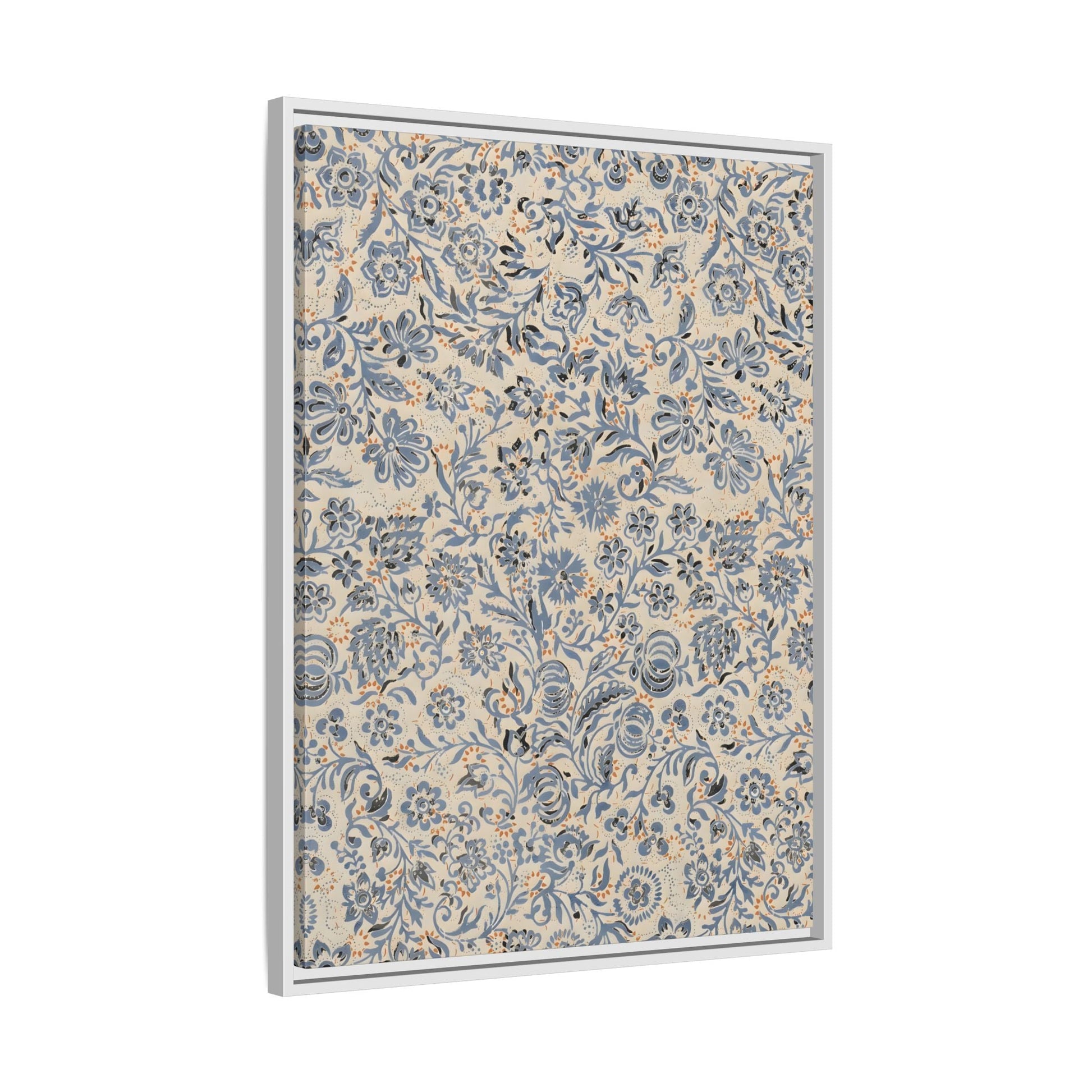 Framed Floral Canvas Art - Modern Botanical Wall Decor