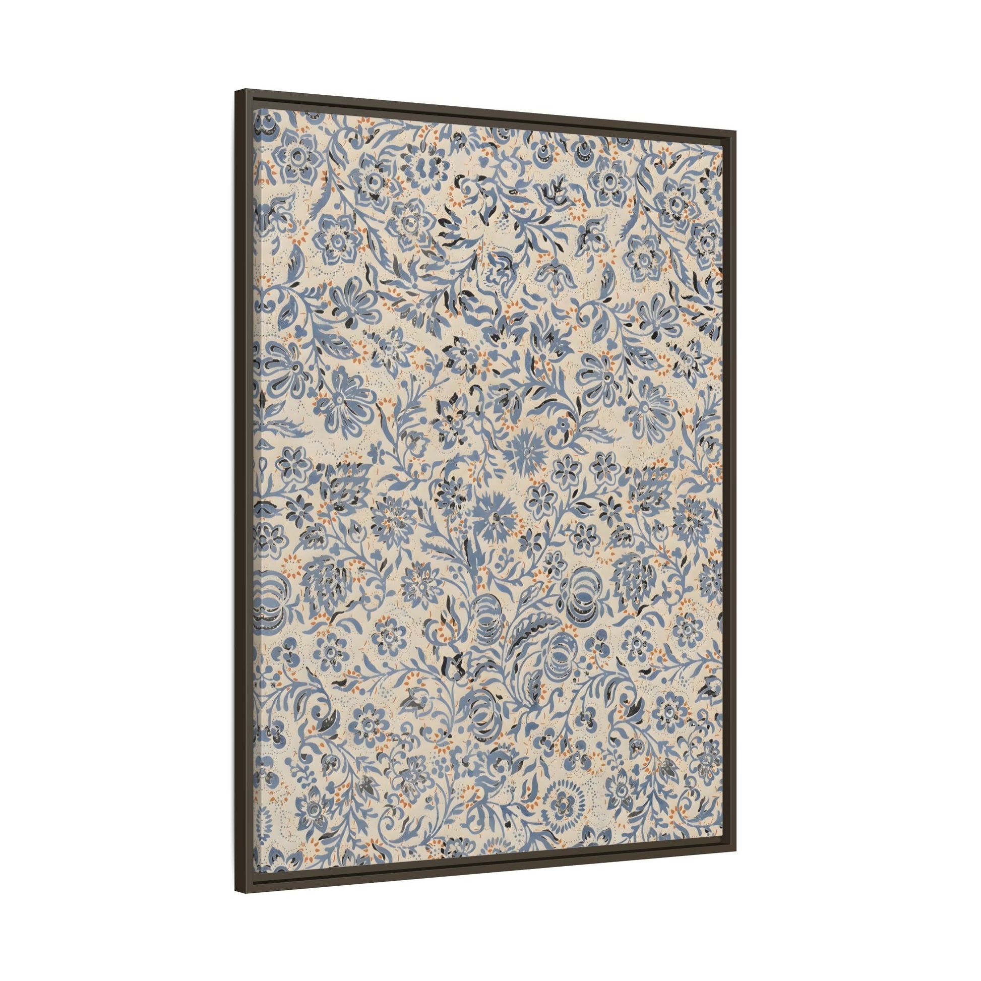 Framed Floral Canvas Art - Modern Botanical Wall Decor