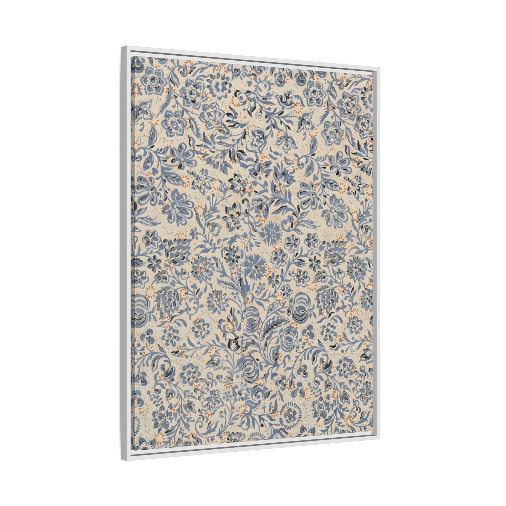 Framed Floral Canvas Art - Modern Botanical Wall Decor