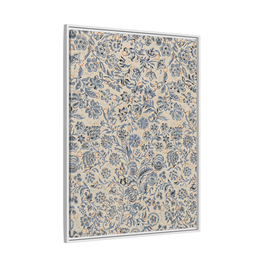 Framed Floral Canvas Art - Modern Botanical Wall Decor