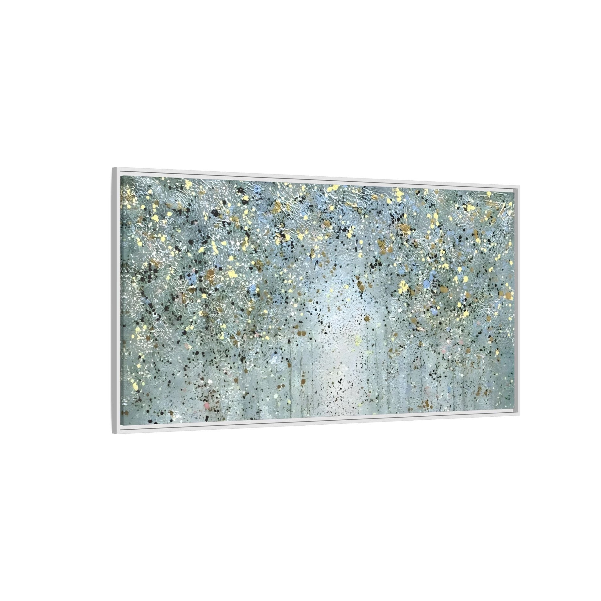 Framed Peaceful Abstract Canvas Wall Art Print