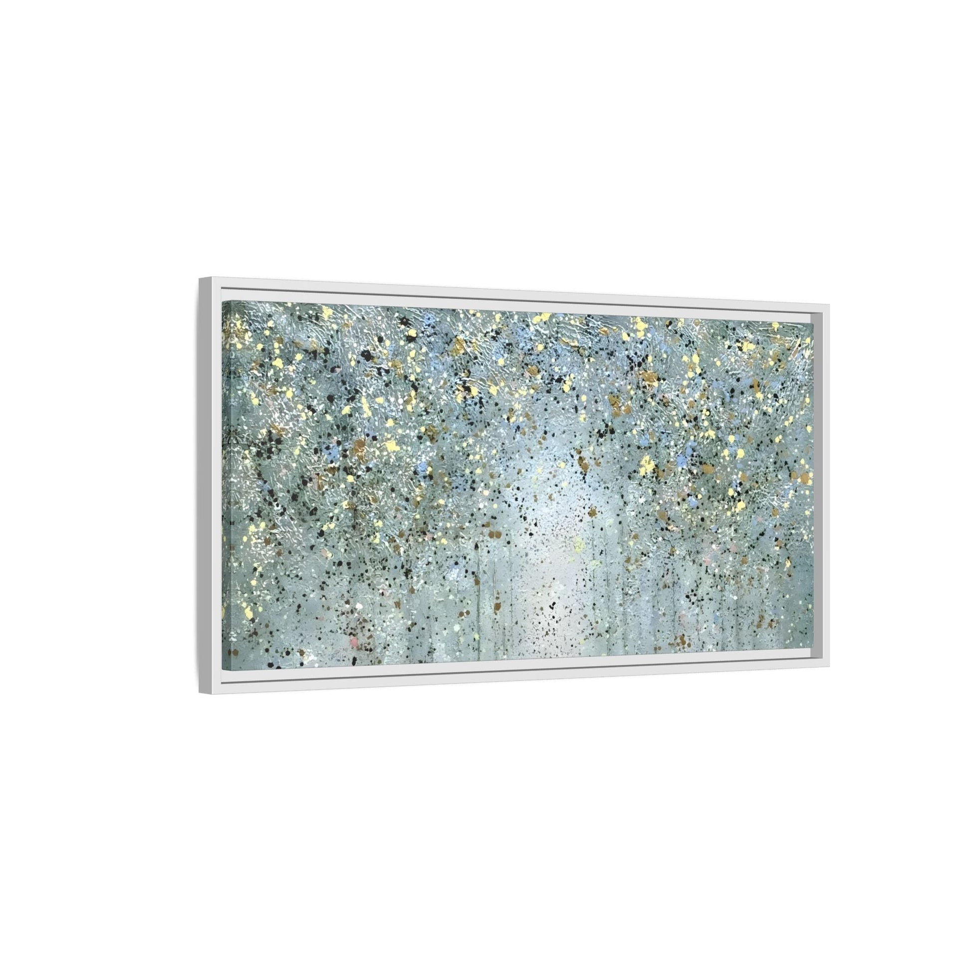 Framed Peaceful Abstract Canvas Wall Art Print