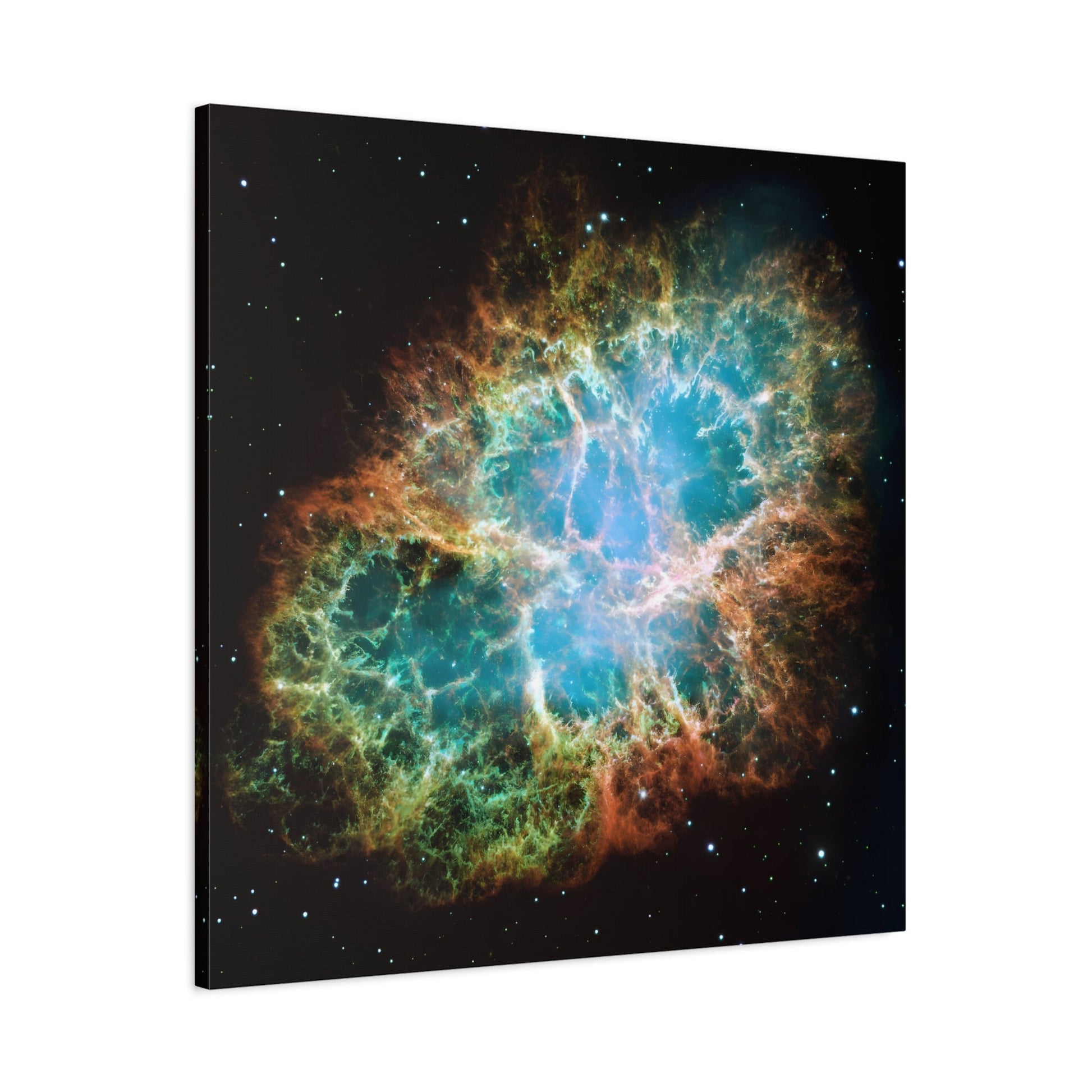 Framed Square Canvas Wall Art Prints - NASA Supernova Crab Nebula in Space, Captured by Hubble Telescope