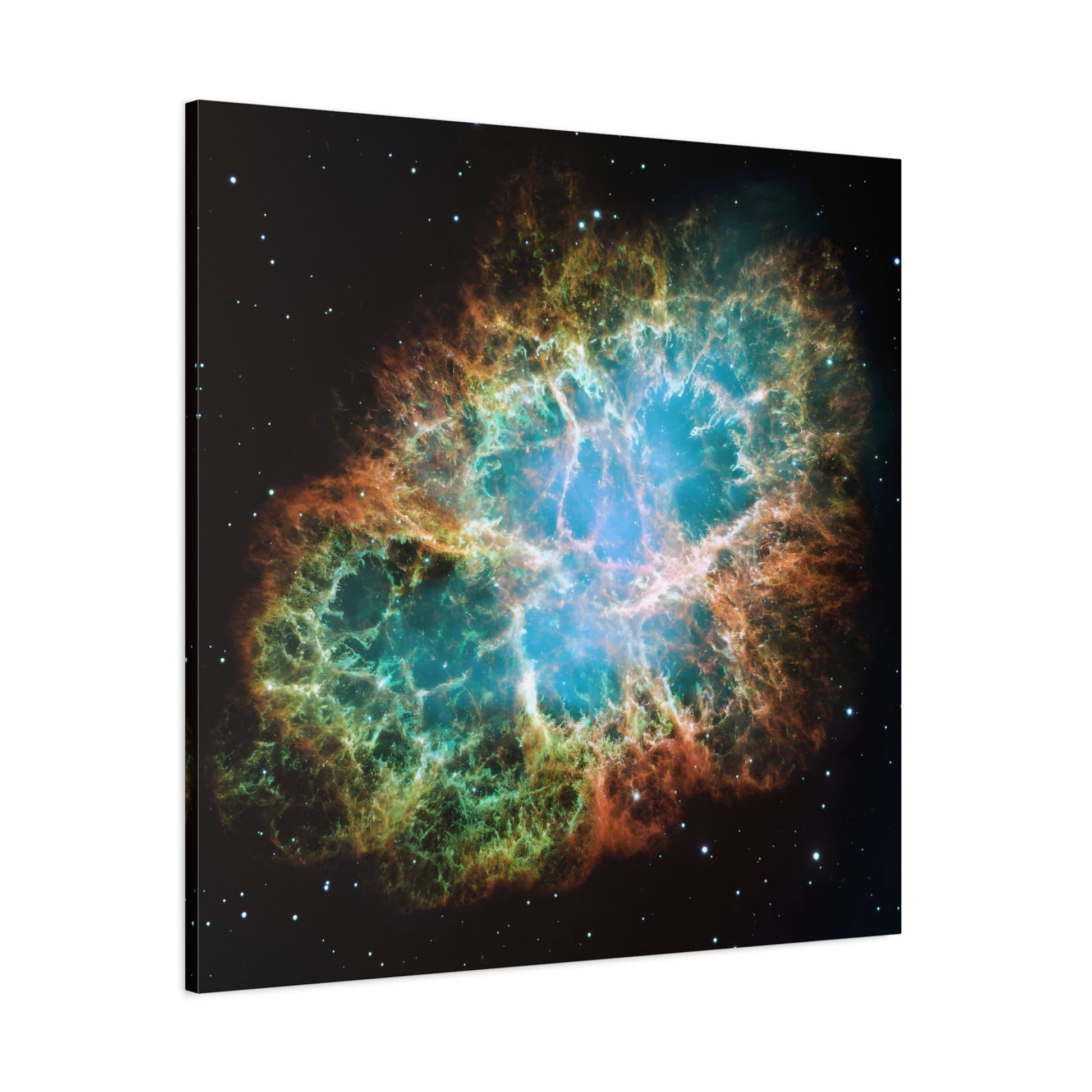 Framed Square Canvas Wall Art Prints - NASA Supernova Crab Nebula in Space, Captured by Hubble Telescope