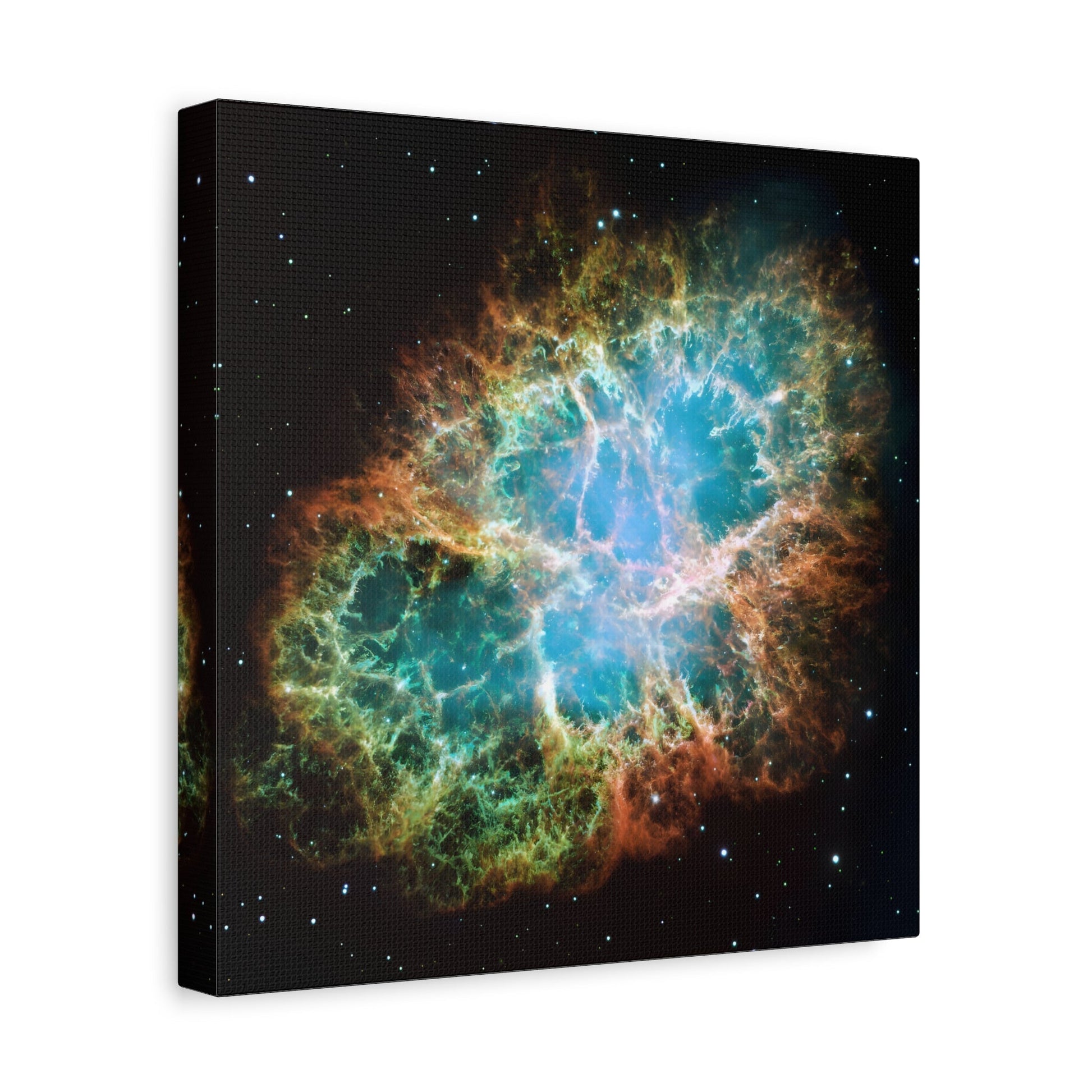 Framed Square Canvas Wall Art Prints - NASA Supernova Crab Nebula in Space, Captured by Hubble Telescope