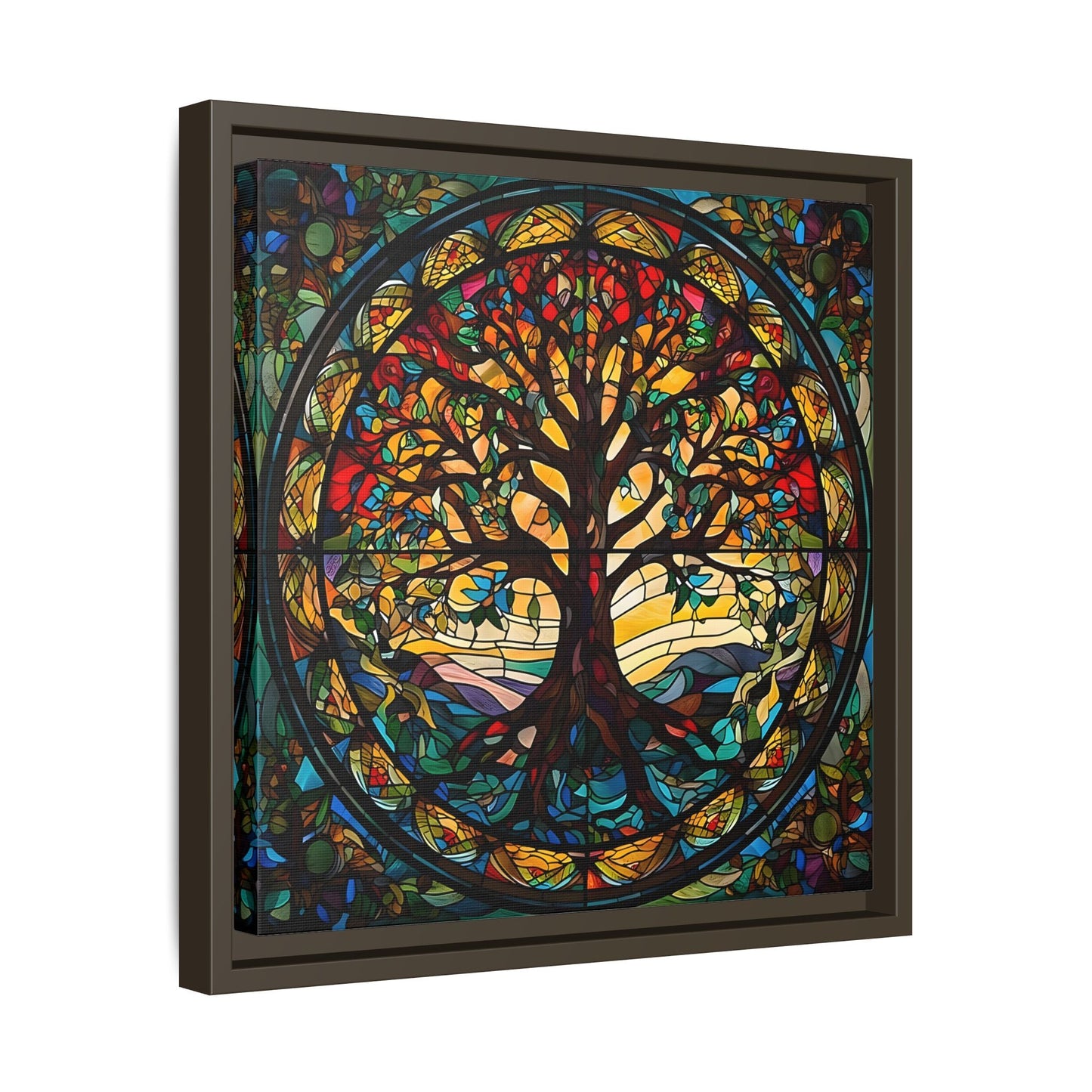 Framed Yggdrasil Celtic Norse Mythology Canvas Wall Art Prints