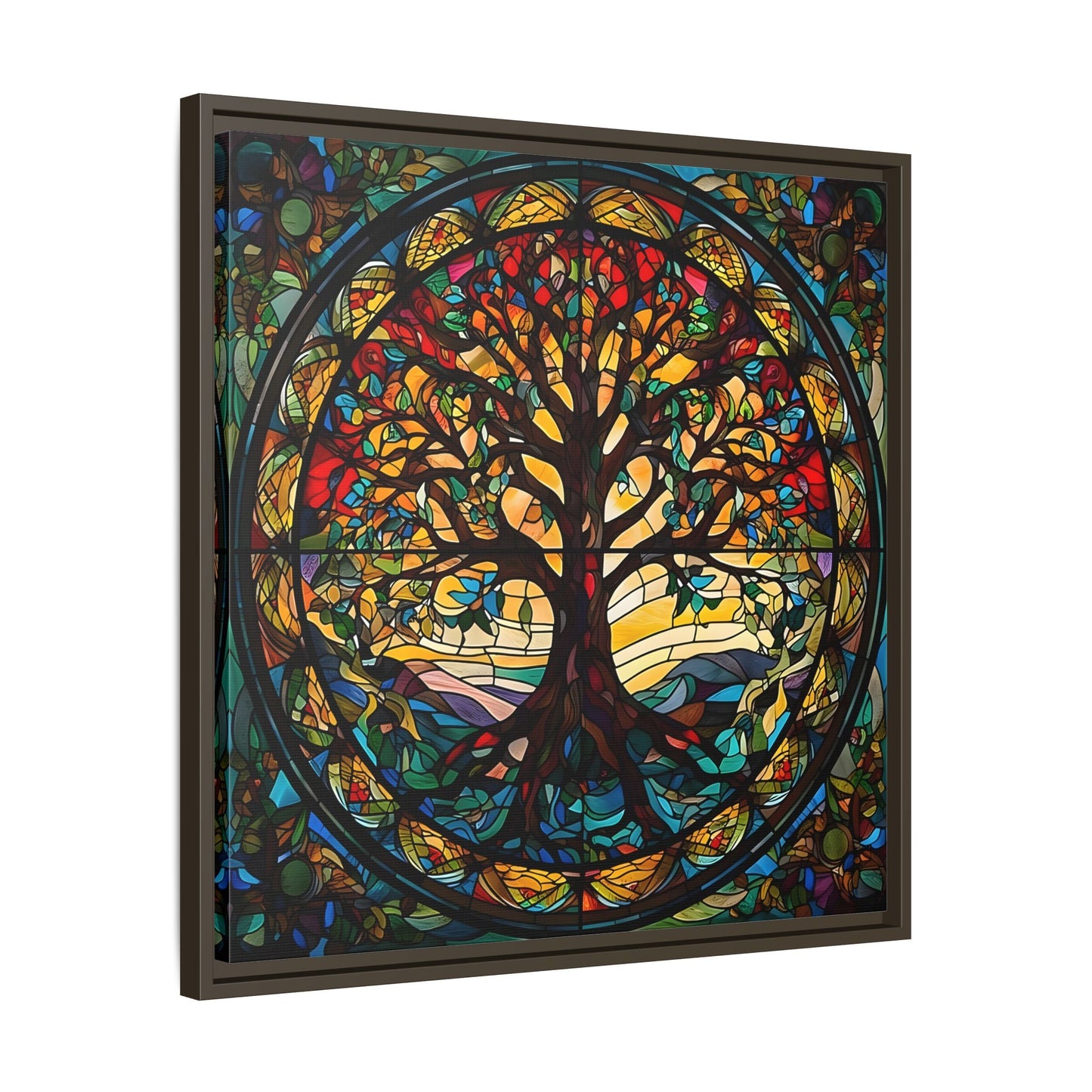 Framed Yggdrasil Celtic Norse Mythology Canvas Wall Art Prints