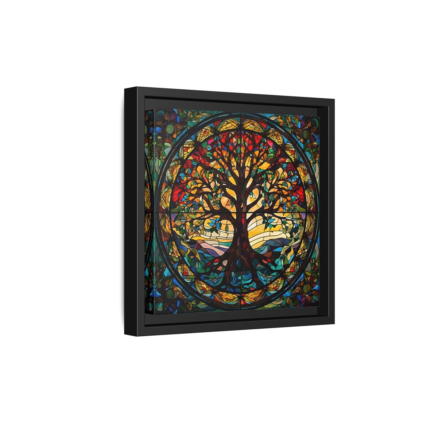 Framed Yggdrasil Celtic Norse Mythology Canvas Wall Art Prints