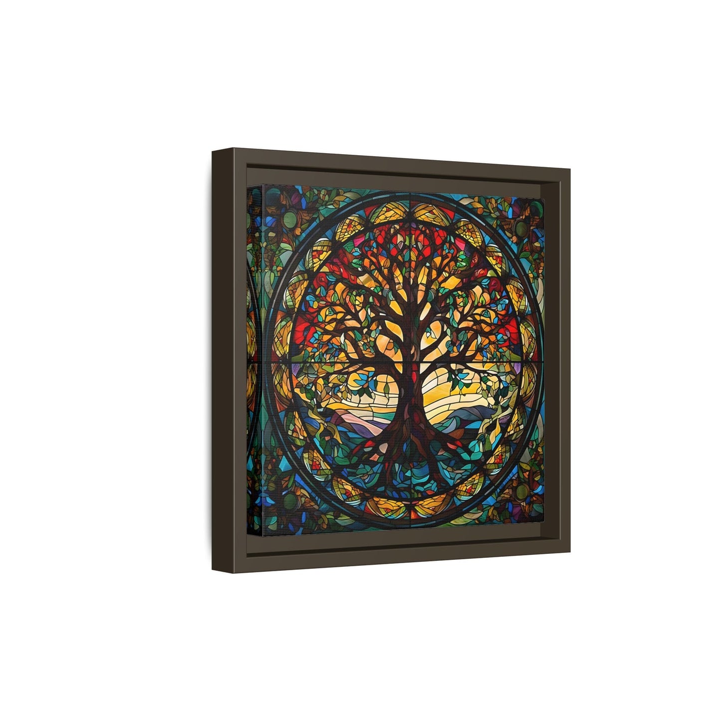 Framed Yggdrasil Celtic Norse Mythology Canvas Wall Art Prints