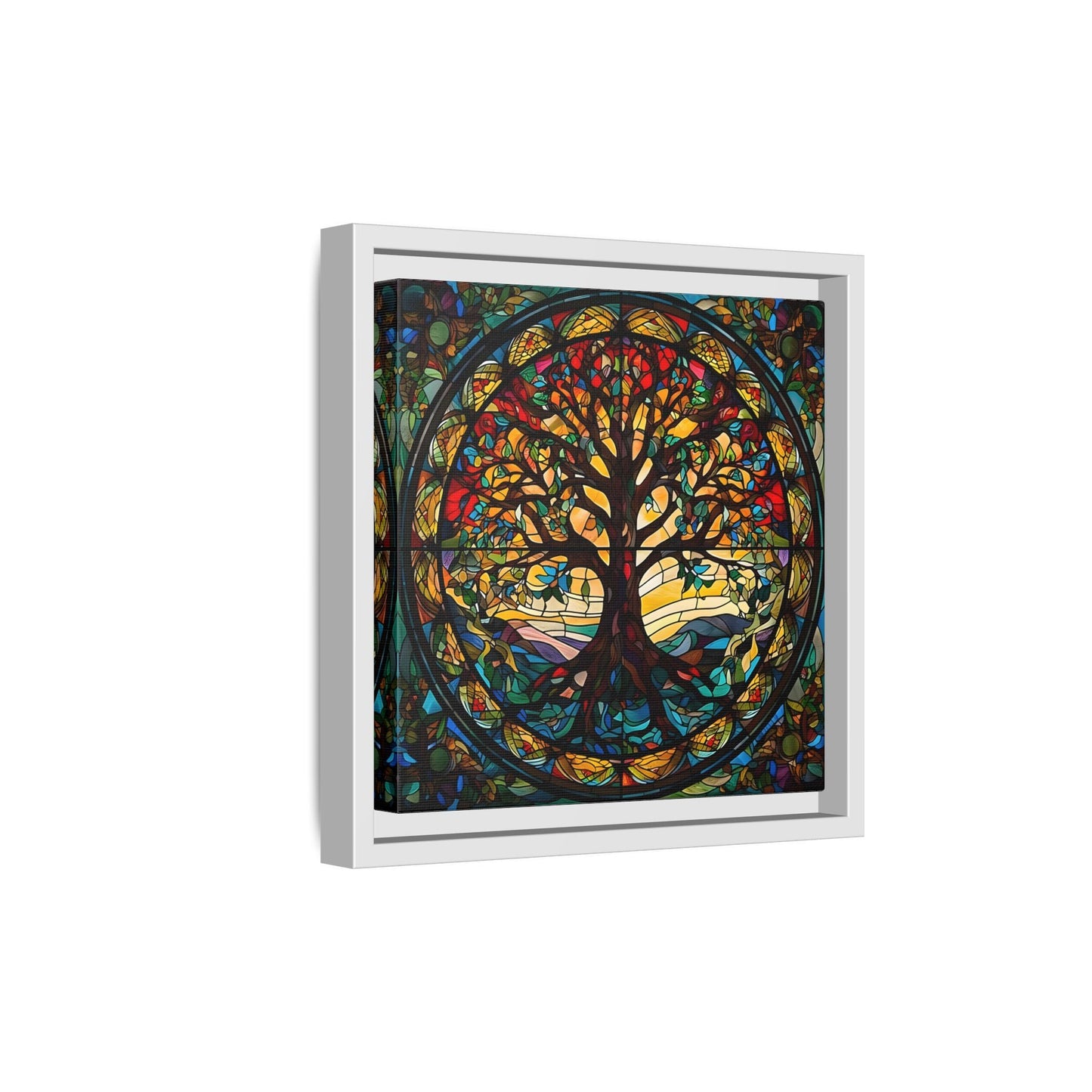 Framed Yggdrasil Celtic Norse Mythology Canvas Wall Art Prints