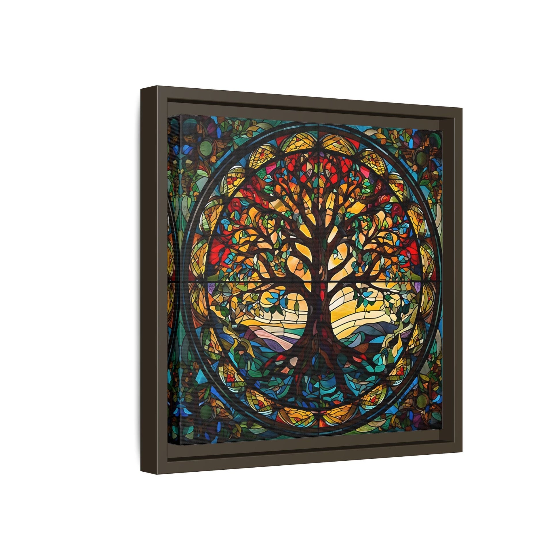 Framed Yggdrasil Celtic Norse Mythology Canvas Wall Art Prints