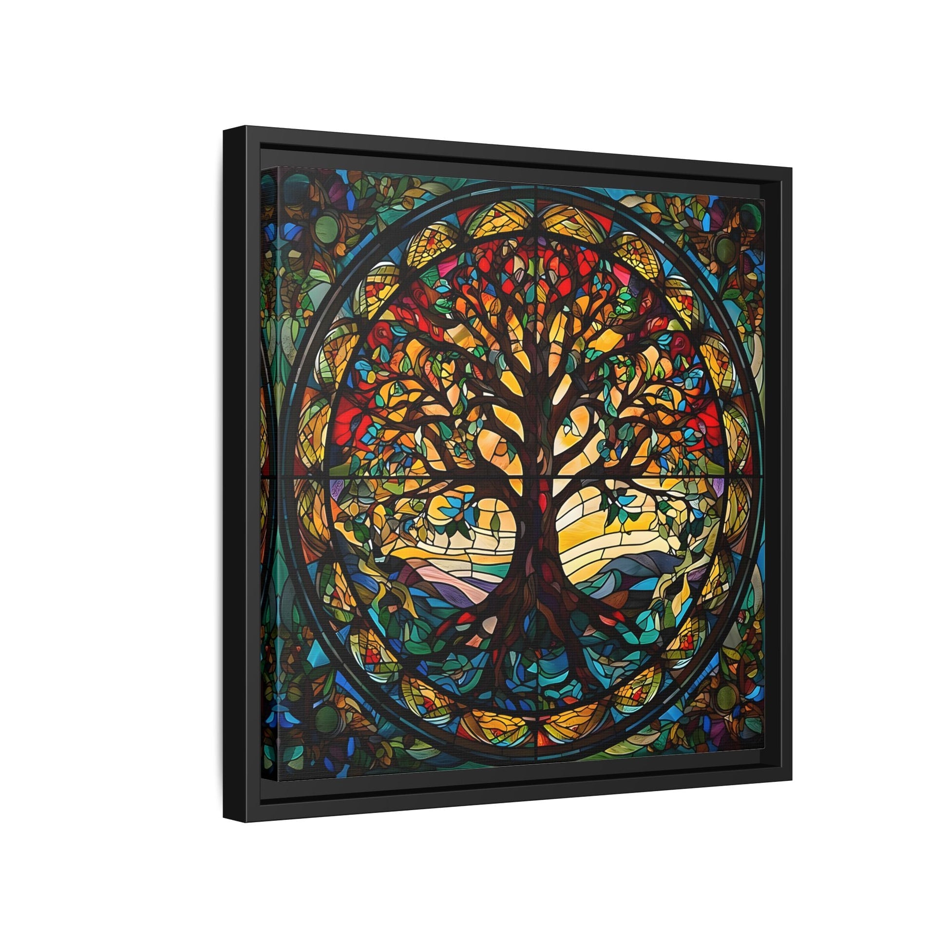 Framed Yggdrasil Celtic Norse Mythology Canvas Wall Art Prints