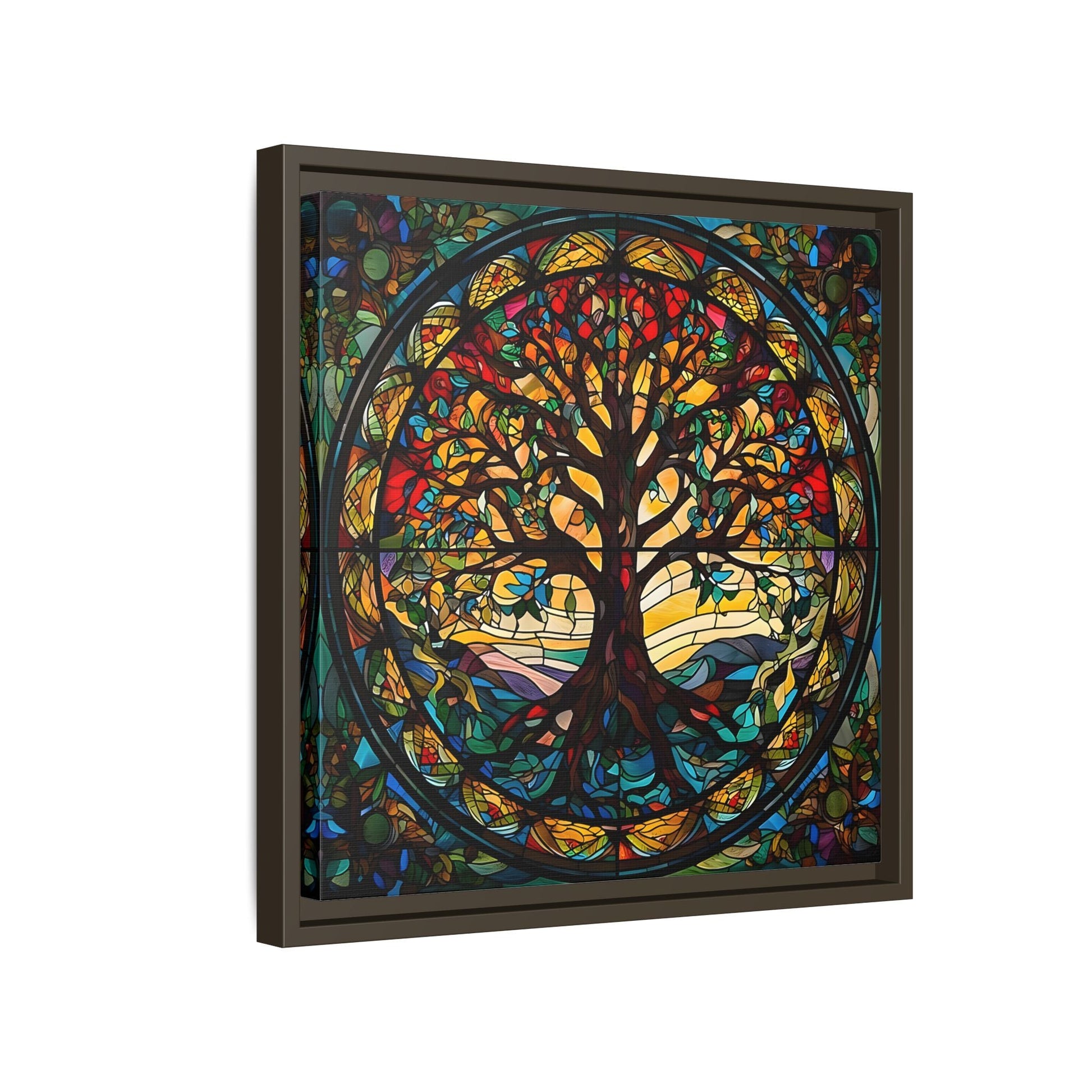 Framed Yggdrasil Celtic Norse Mythology Canvas Wall Art Prints