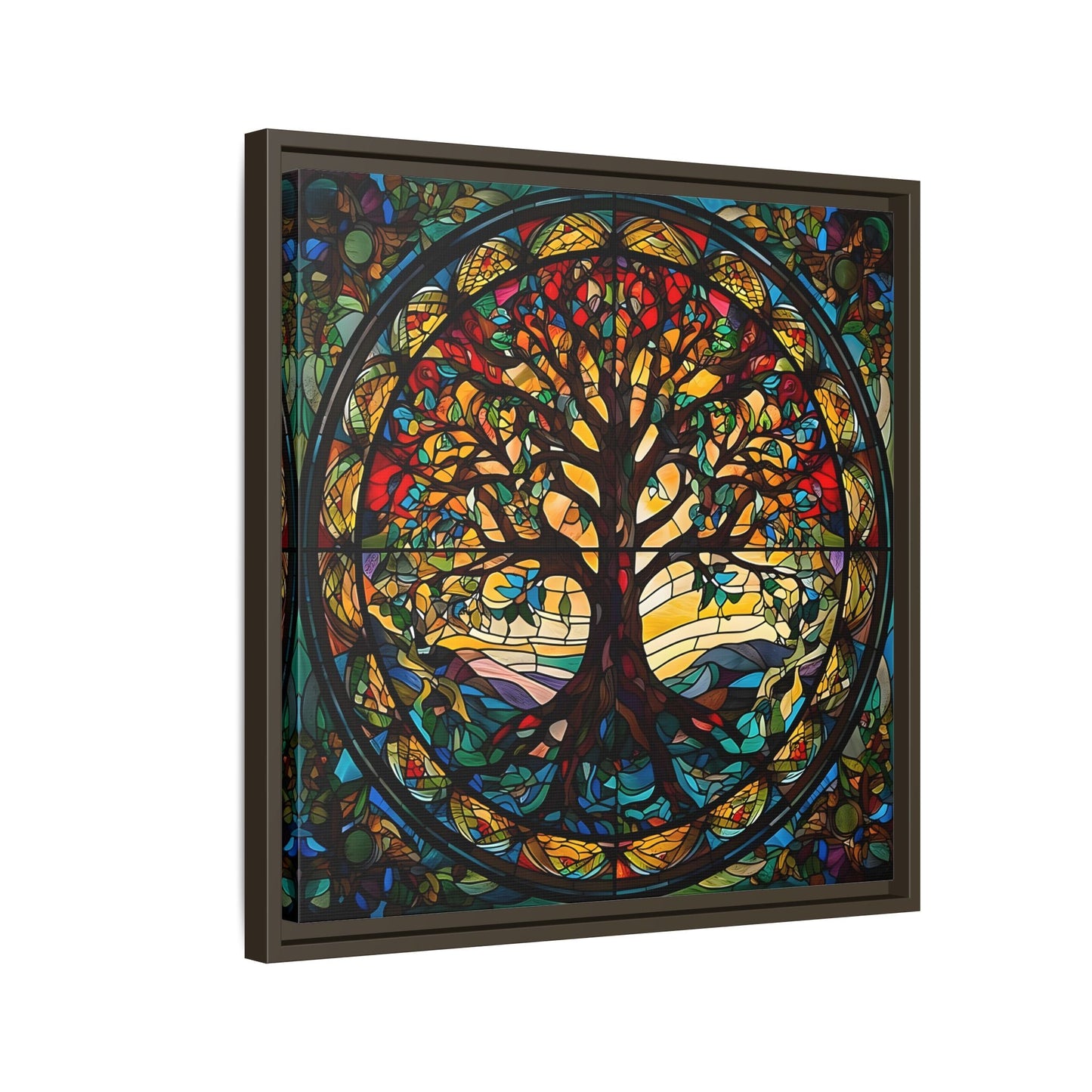 Framed Yggdrasil Celtic Norse Mythology Canvas Wall Art Prints