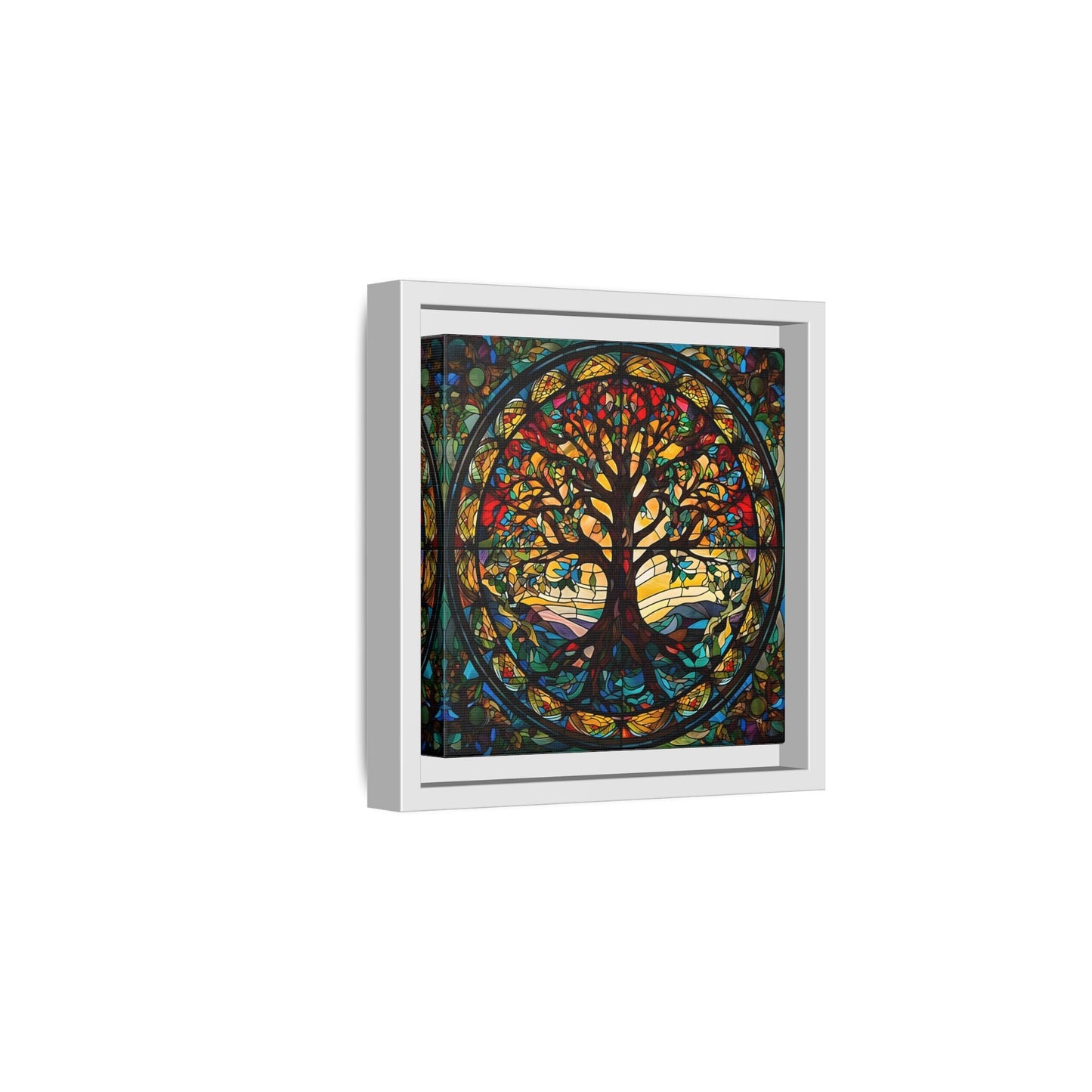 Framed Yggdrasil Celtic Norse Mythology Canvas Wall Art Prints