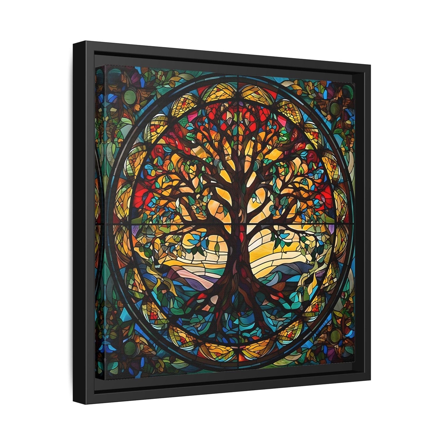 Framed Yggdrasil Celtic Norse Mythology Canvas Wall Art Prints