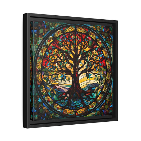 Framed Yggdrasil Celtic Norse Mythology Canvas Wall Art Prints