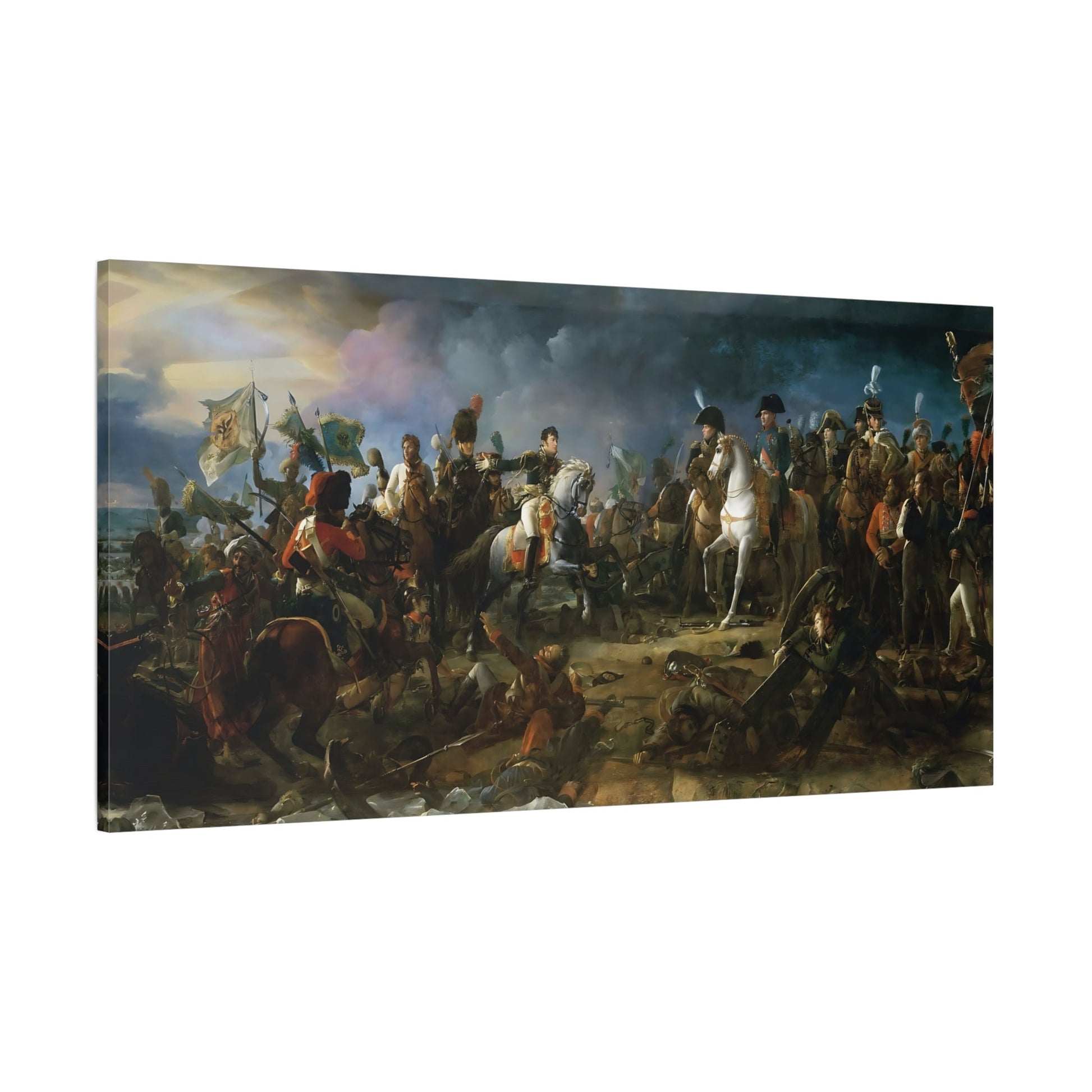 Francois Gerard Napoleon Battle Canvas Print - French Historical Classic Wall Art