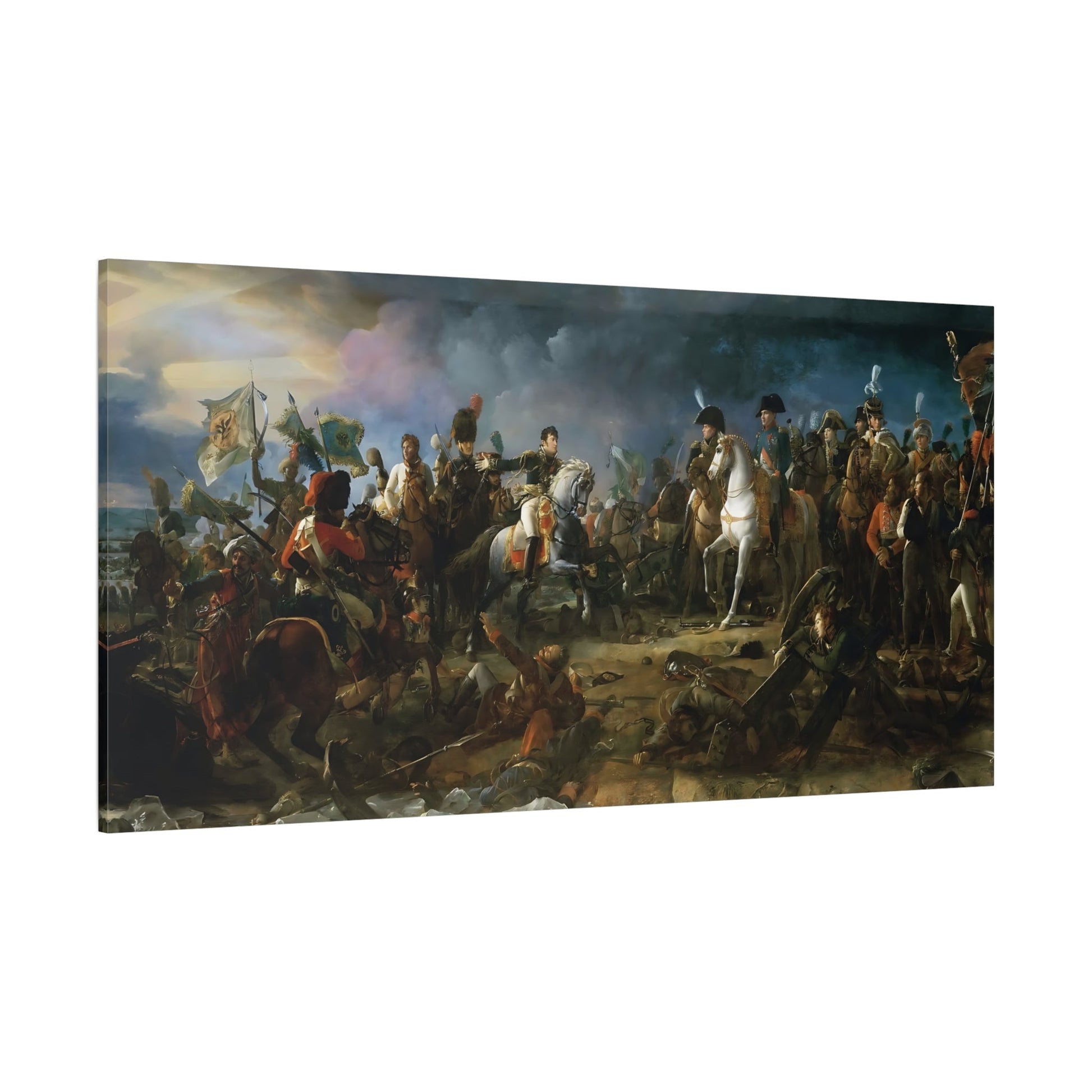 Francois Gerard Napoleon Battle Canvas Print - French Historical Classic Wall Art