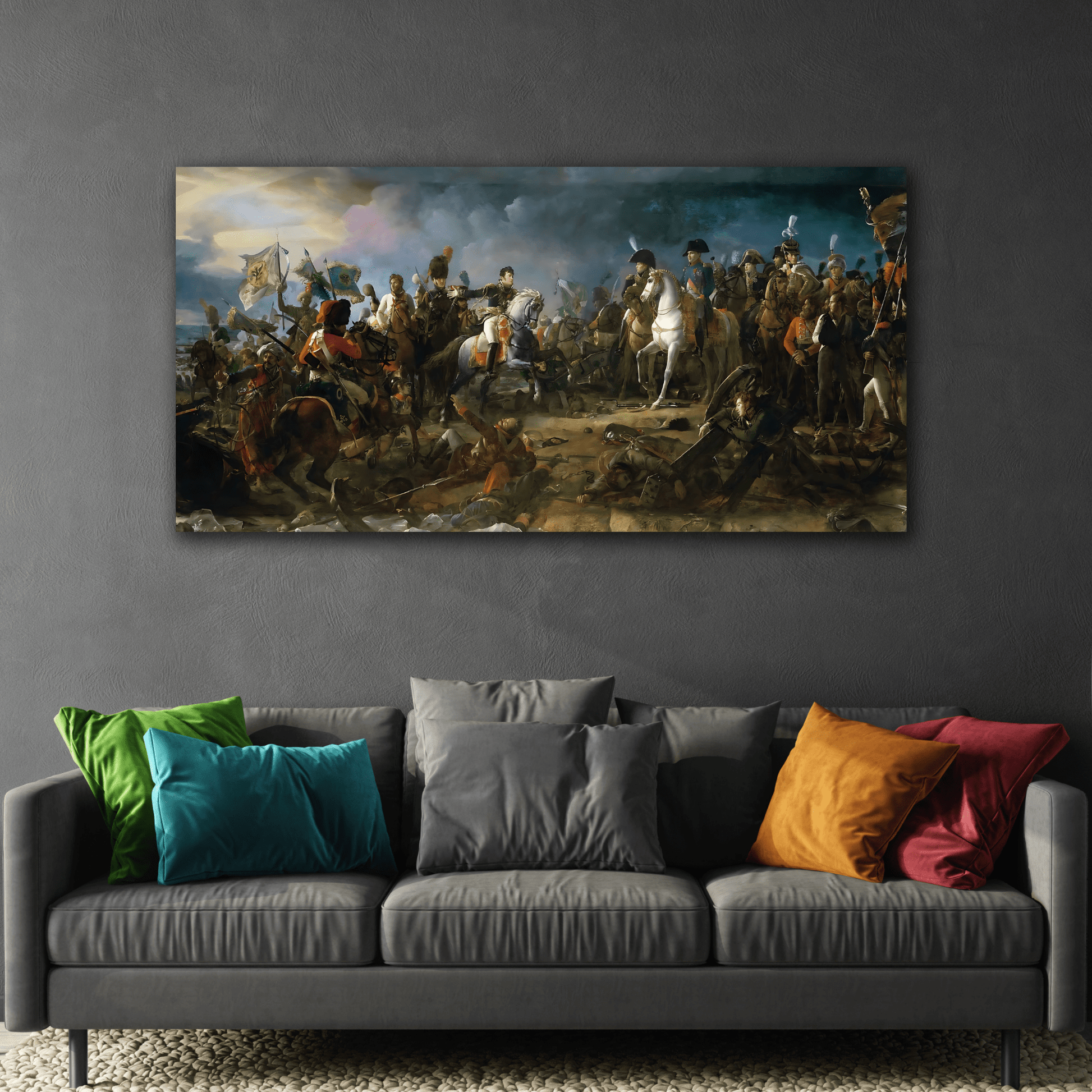 Francois Gerard Napoleon Battle Canvas Print - French Historical Classic Wall Art