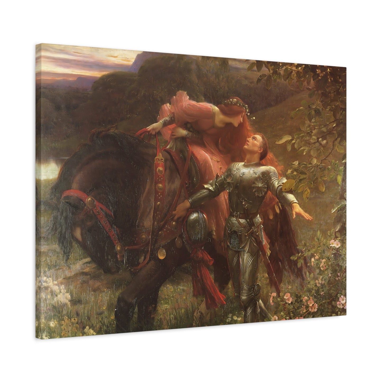 Frank Dicksee La Belle Dame Sans Merci - Canvas Wall Art Print