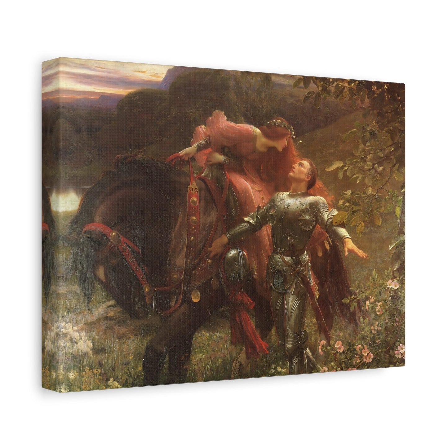 Frank Dicksee La Belle Dame Sans Merci - Canvas Wall Art Print