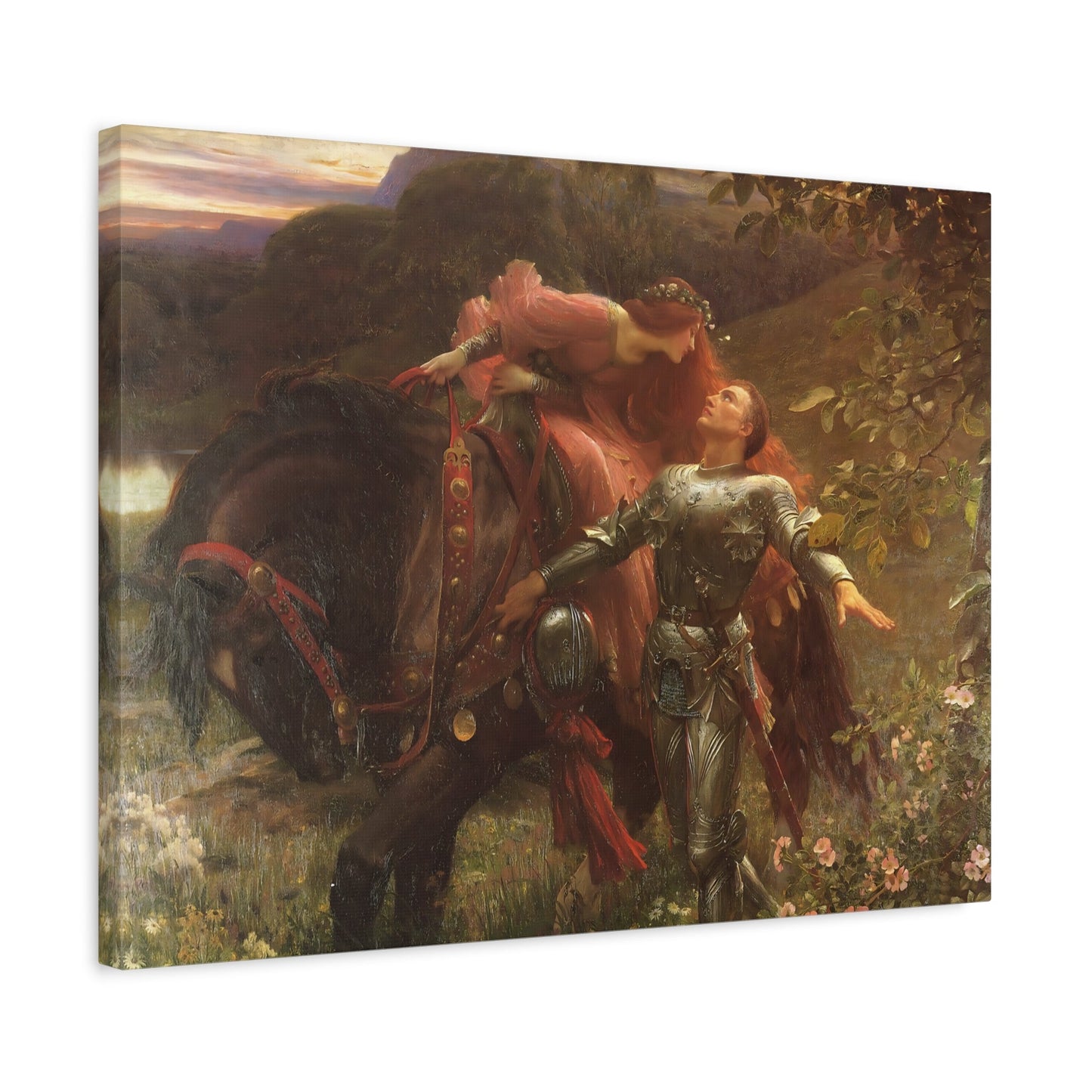 Frank Dicksee La Belle Dame Sans Merci - Canvas Wall Art Print