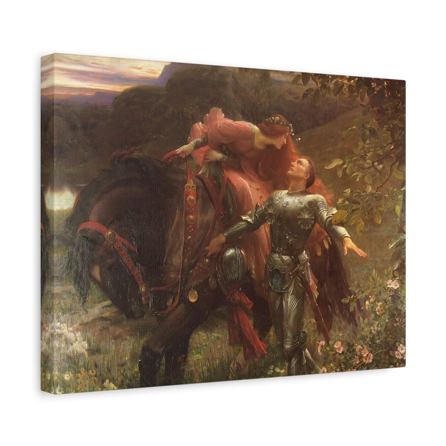 Frank Dicksee La Belle Dame Sans Merci - Canvas Wall Art Print