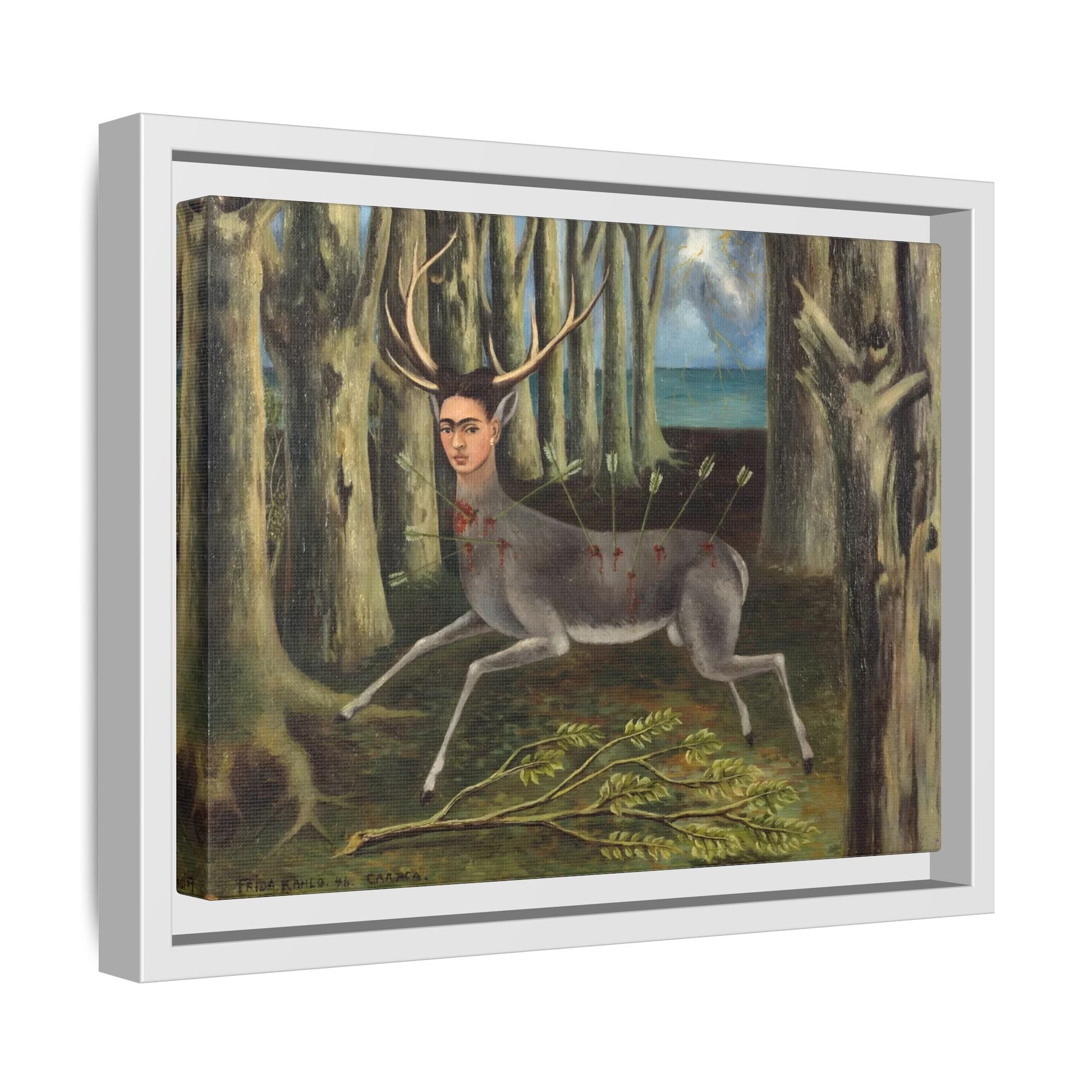 Frida Kahlo Wounded Deer Canvas Prints - Framed Wall Art Print
