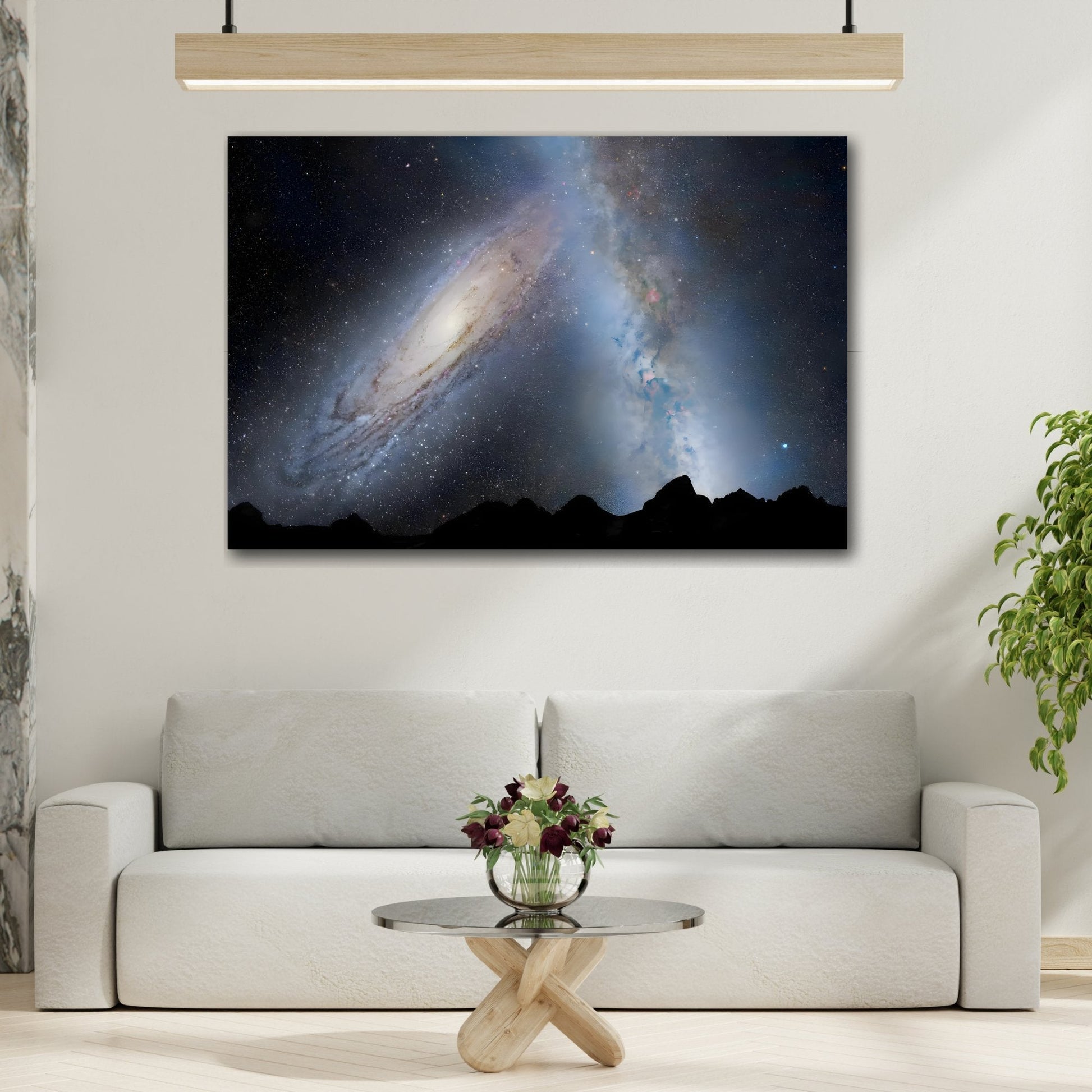 Galactic NASA Canvas Print - Hubble Milky Way Astronomical Wall Art